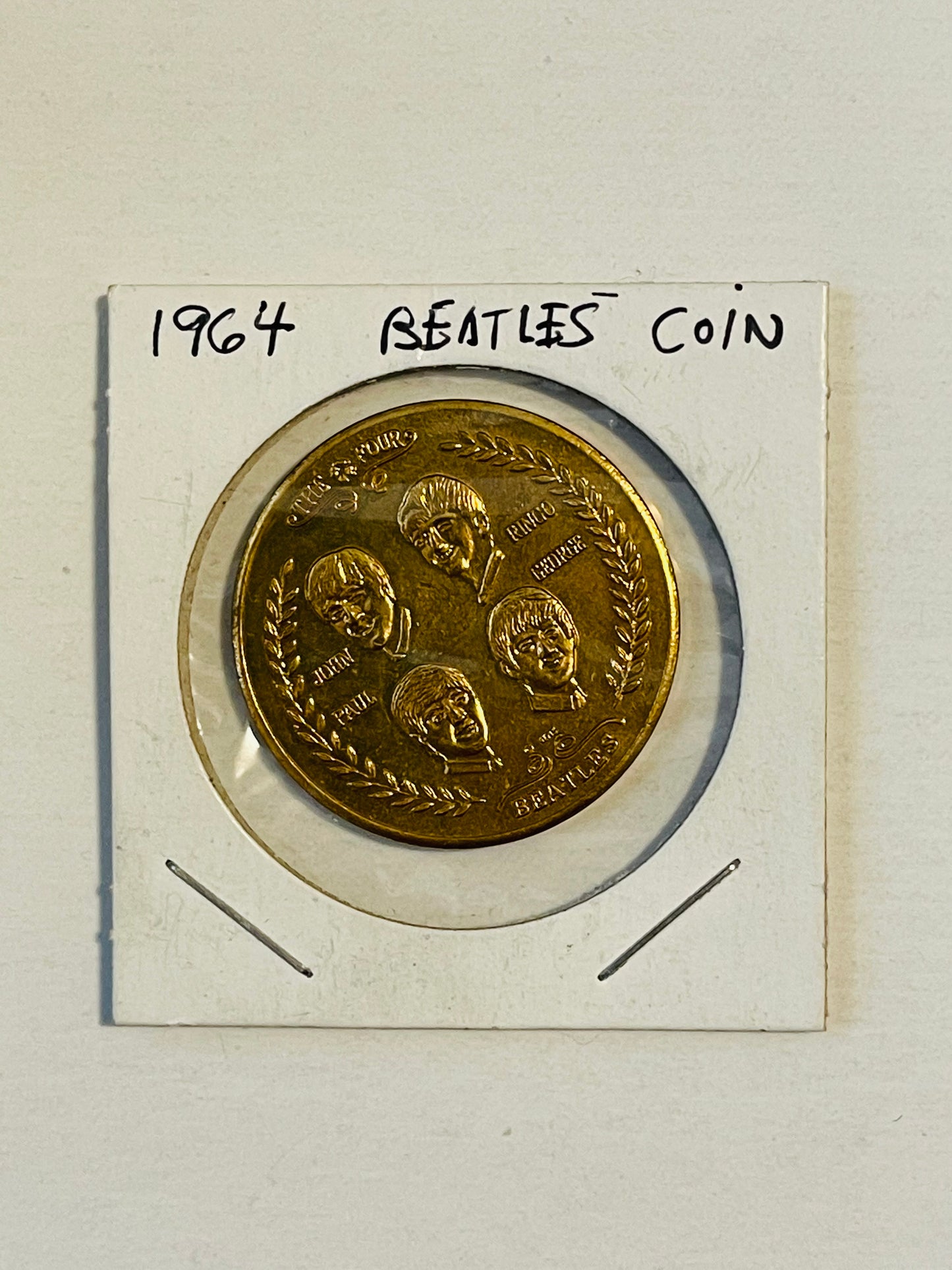 Beatles rare original commerative coin from 1964