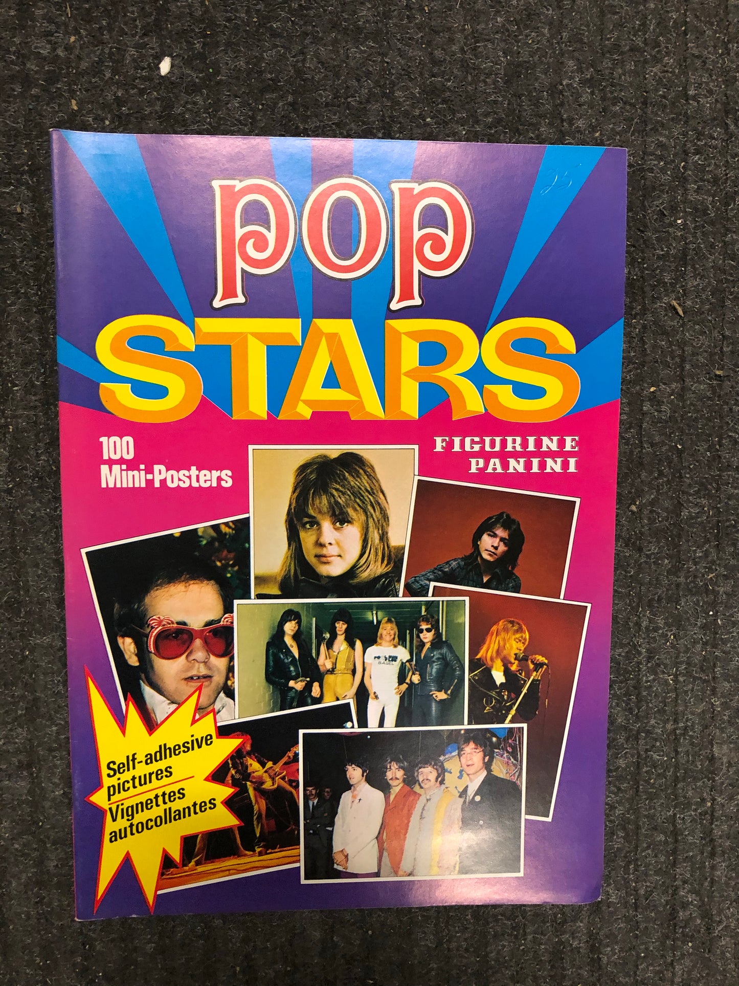 1975 Panini Pop Stars posters Album ( no stickers)