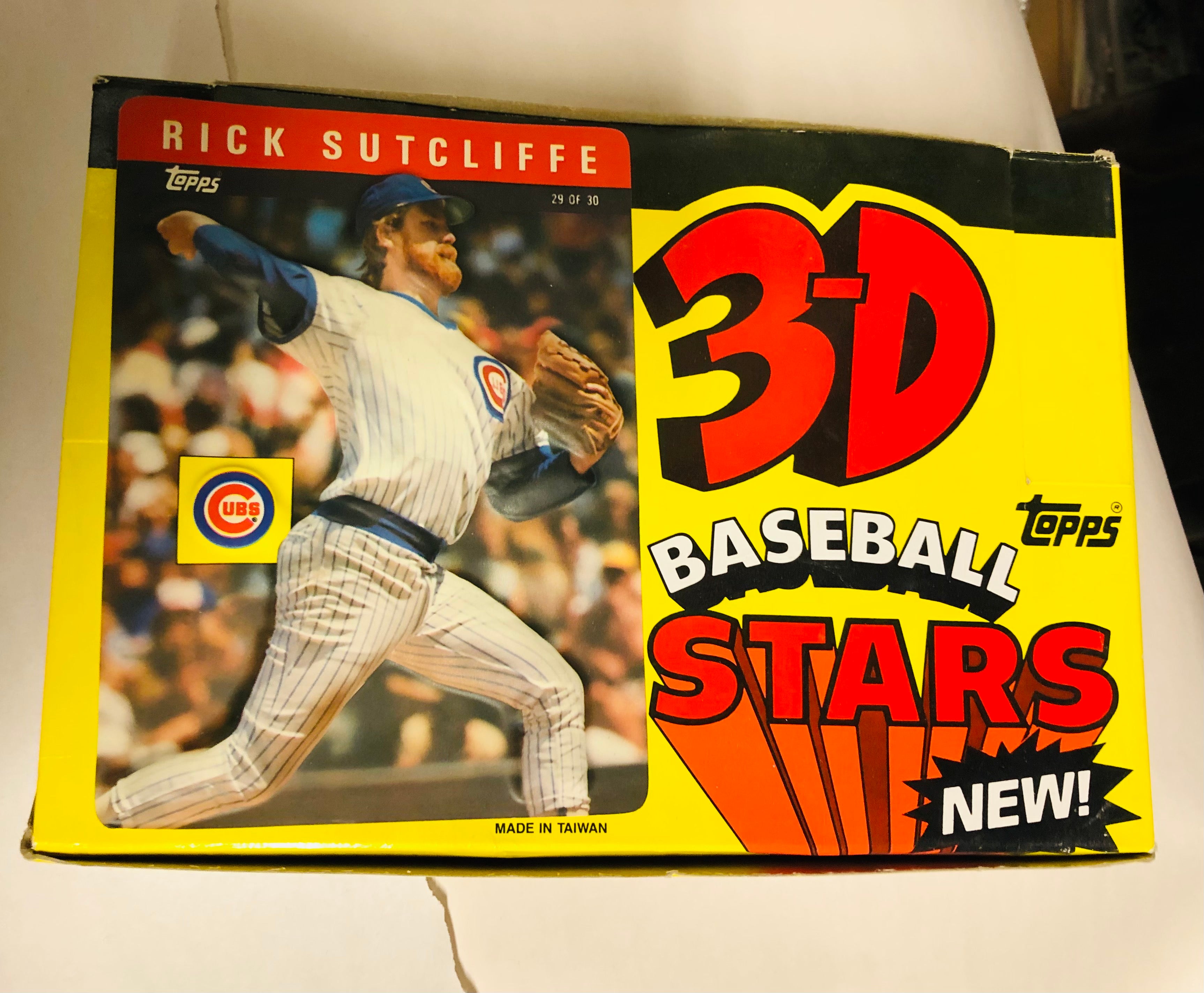 1985 Topps baseball 3-D large cards 24 packs box