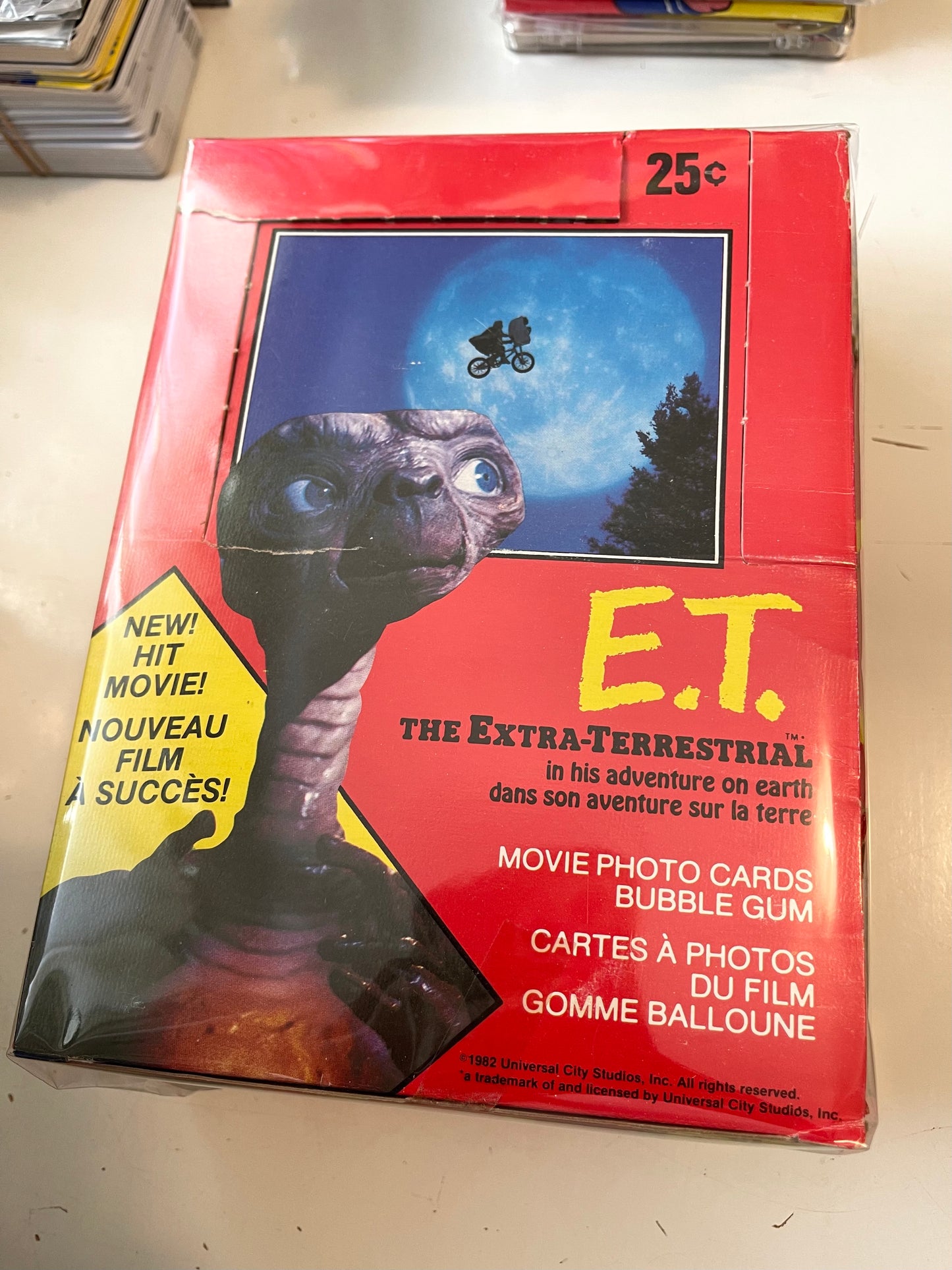 ET movie cards rarer Opc Canadian version 36 packs box 1982