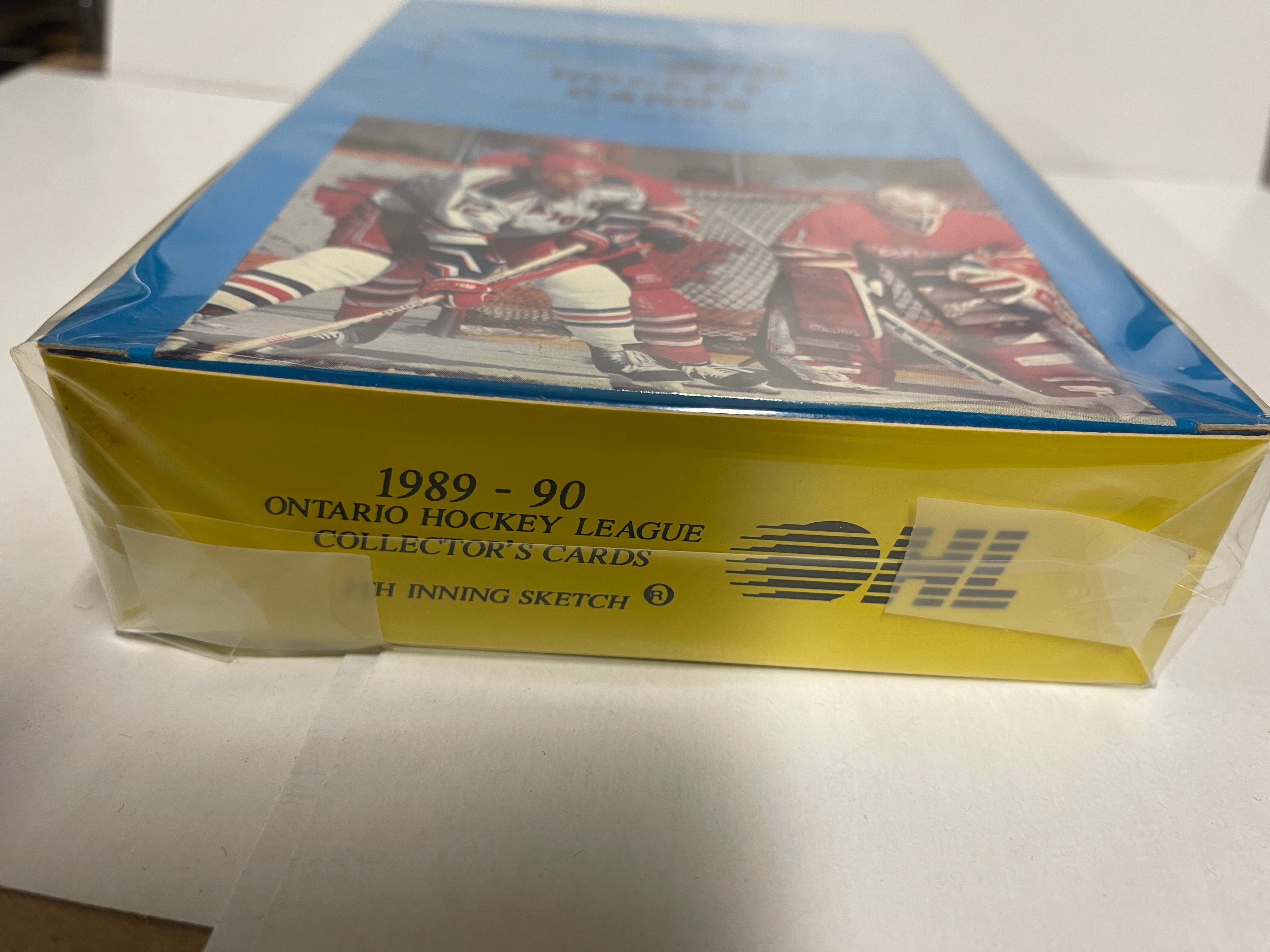 1989-90 OHL hockey cards full box