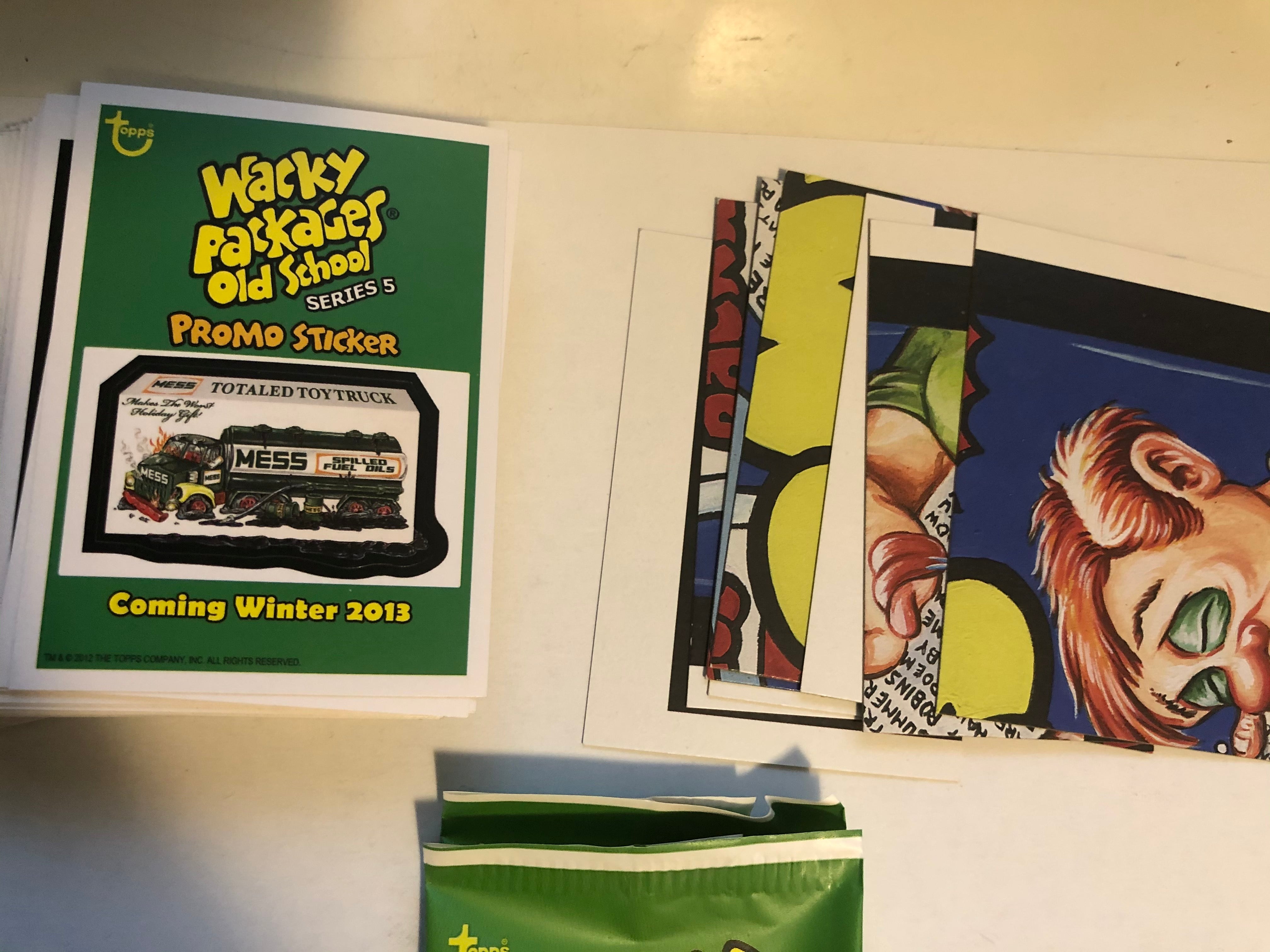 Wacky Packages old school stickers set 2013