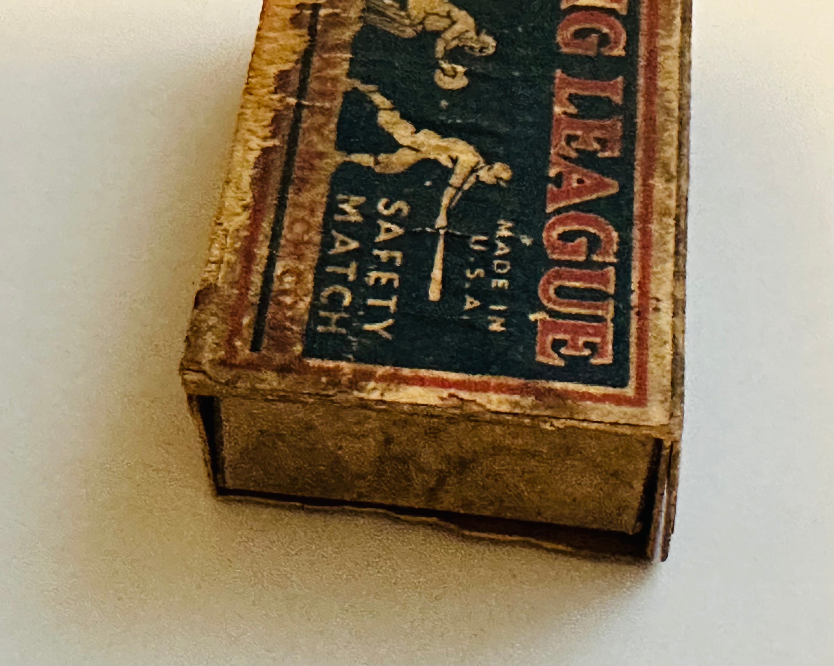 Baseball rare empty vintage match box 1910-1916?
