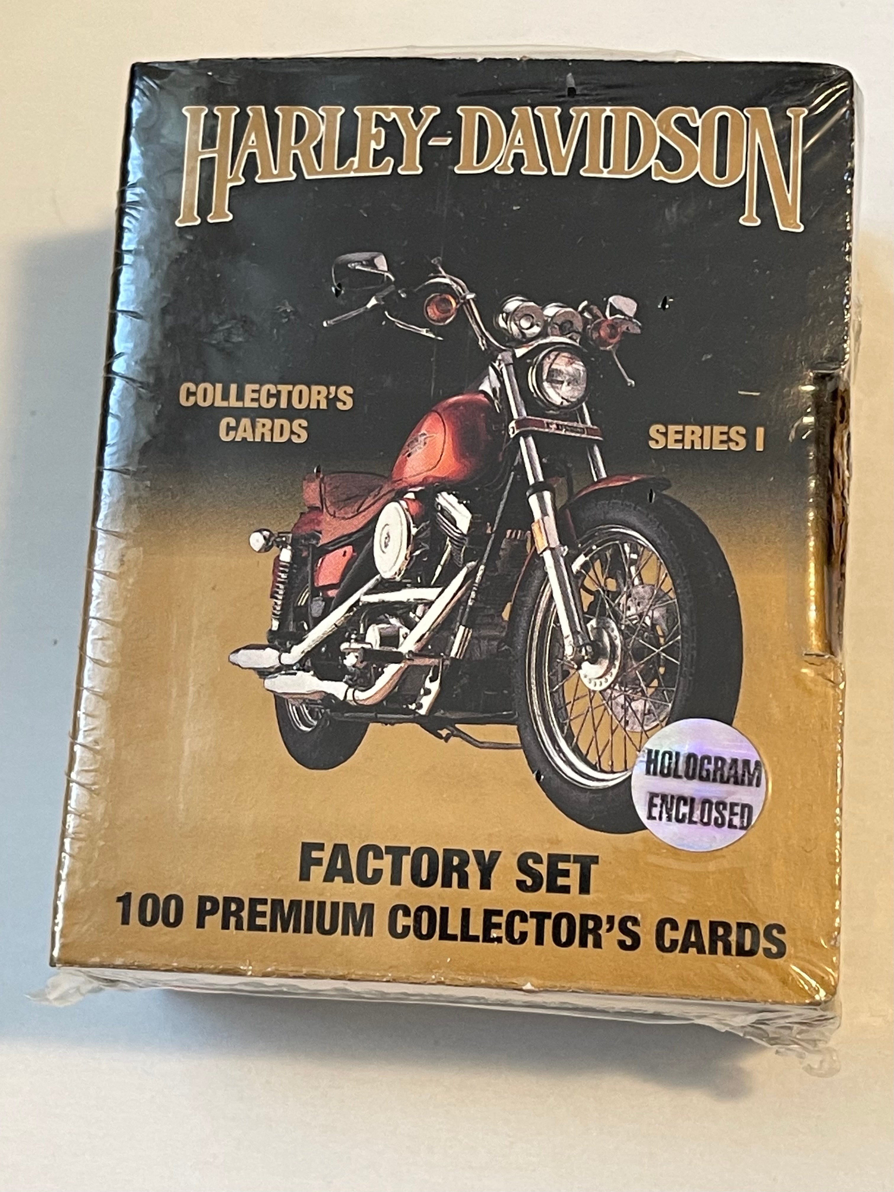 Harley-Davidson Motorcycles series 1 rare factory sealed cards set with hologram insert card 1992