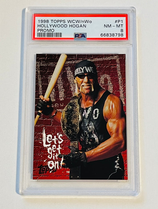 Hulk Hogan WCW PSA graded wrestling card 1998