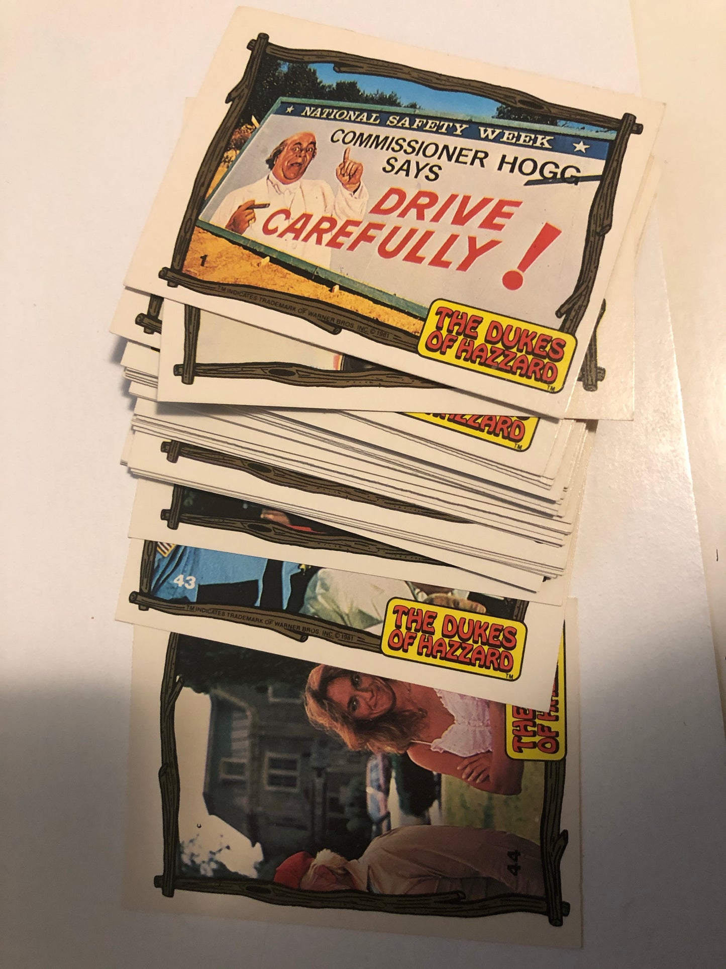 Dukes of Hazzard TV show series 3 cards set 1981