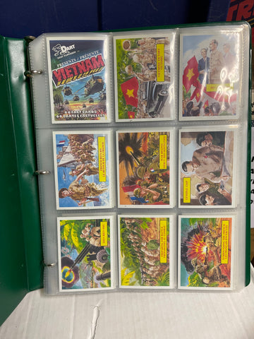 Vietnam Dart series 1 cards set in pages and factory binder 1991