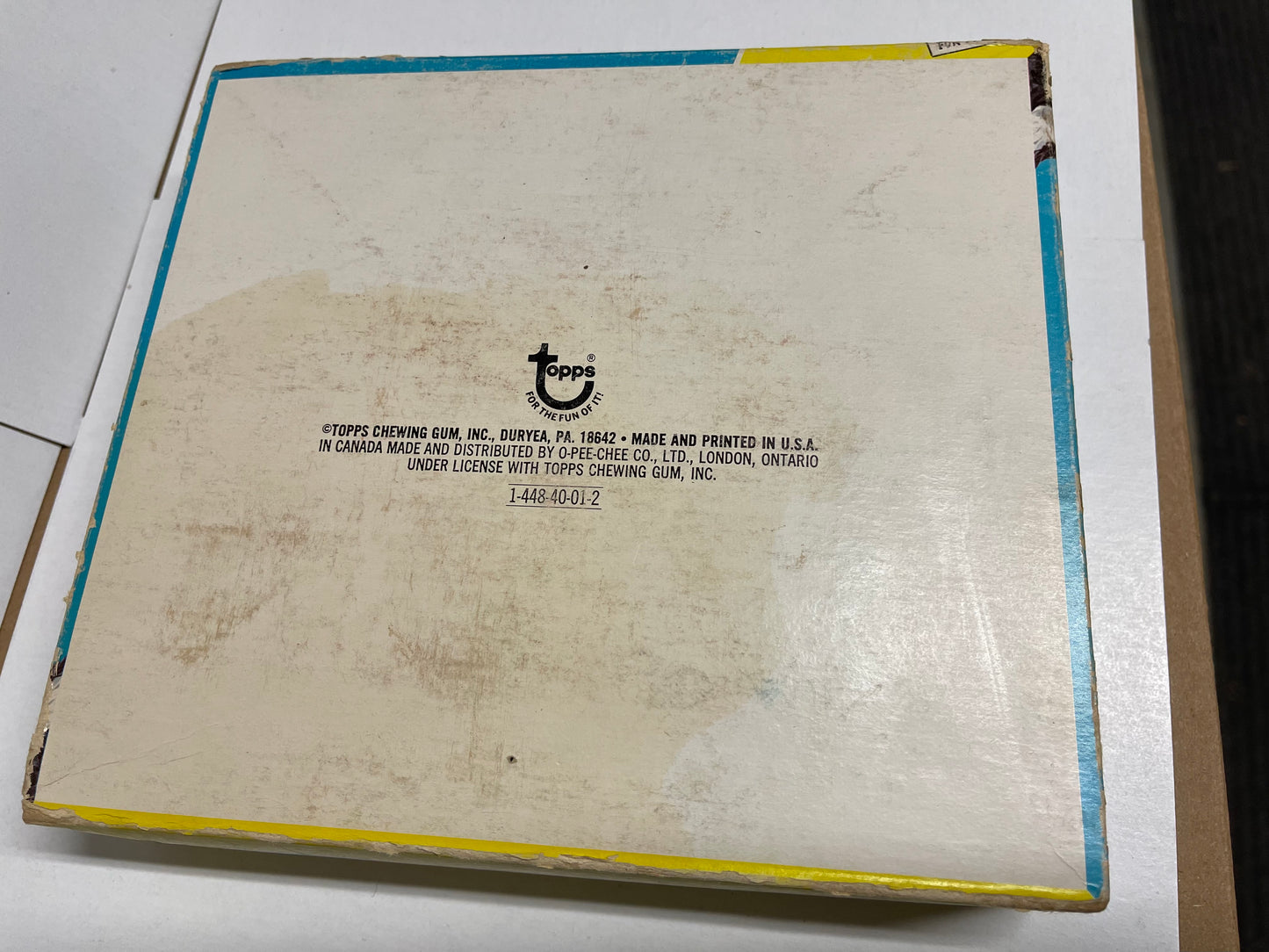 US Presidents Topps rare empty display box 1972