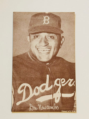 1947 Exhibit Don Newcombe rare baseball card