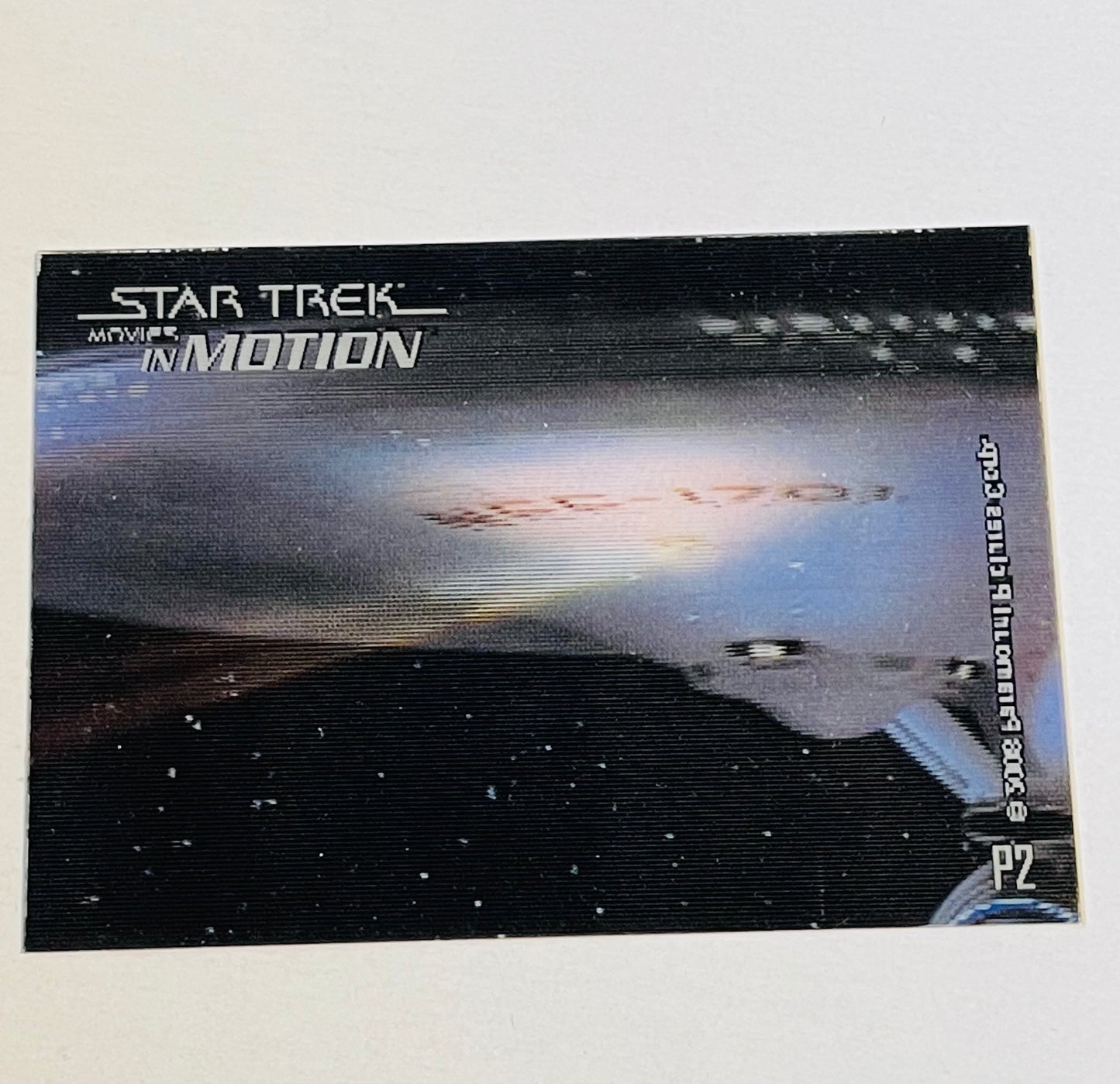 Star Trek movies in motion Lenticular rare p2 card