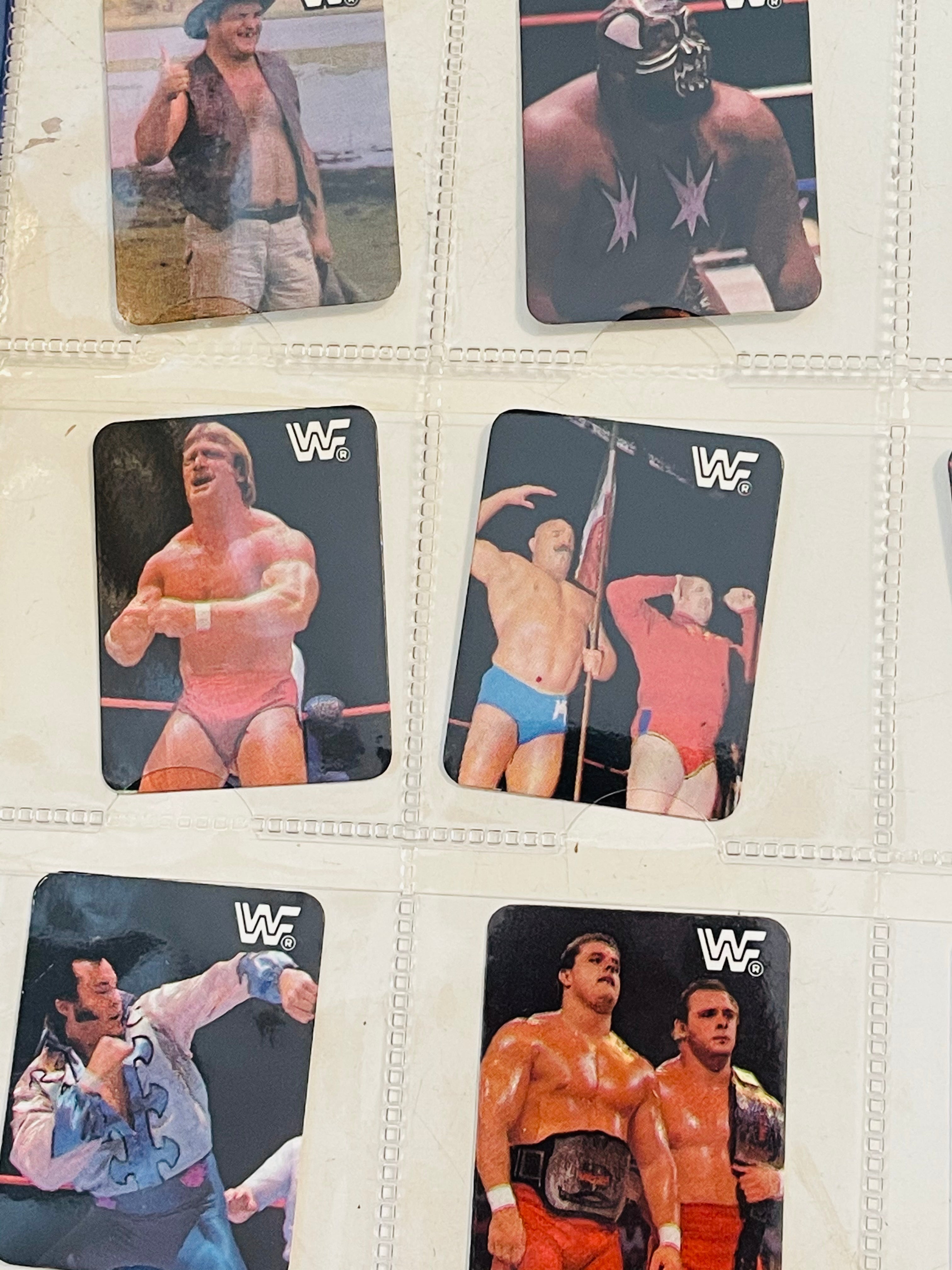 Wrestling Wreslemania Hostess Chips rare complete cards set 1987