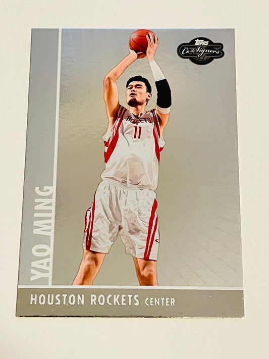 Yao Ming Topps numbered silver insert basketball card 2008