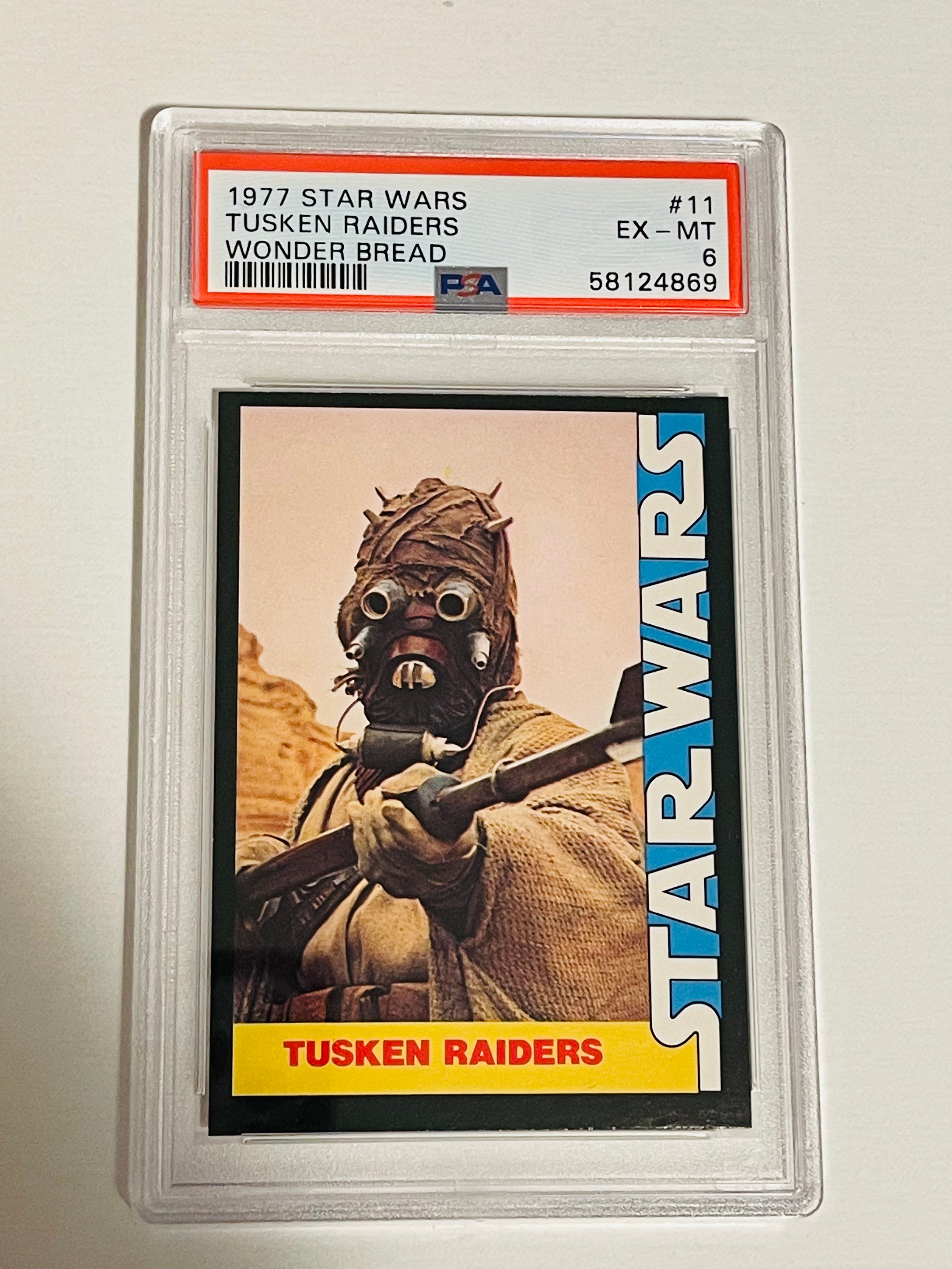 Star Wars Wonder Bread Tusken Raiders PSA 6 graded card 1977