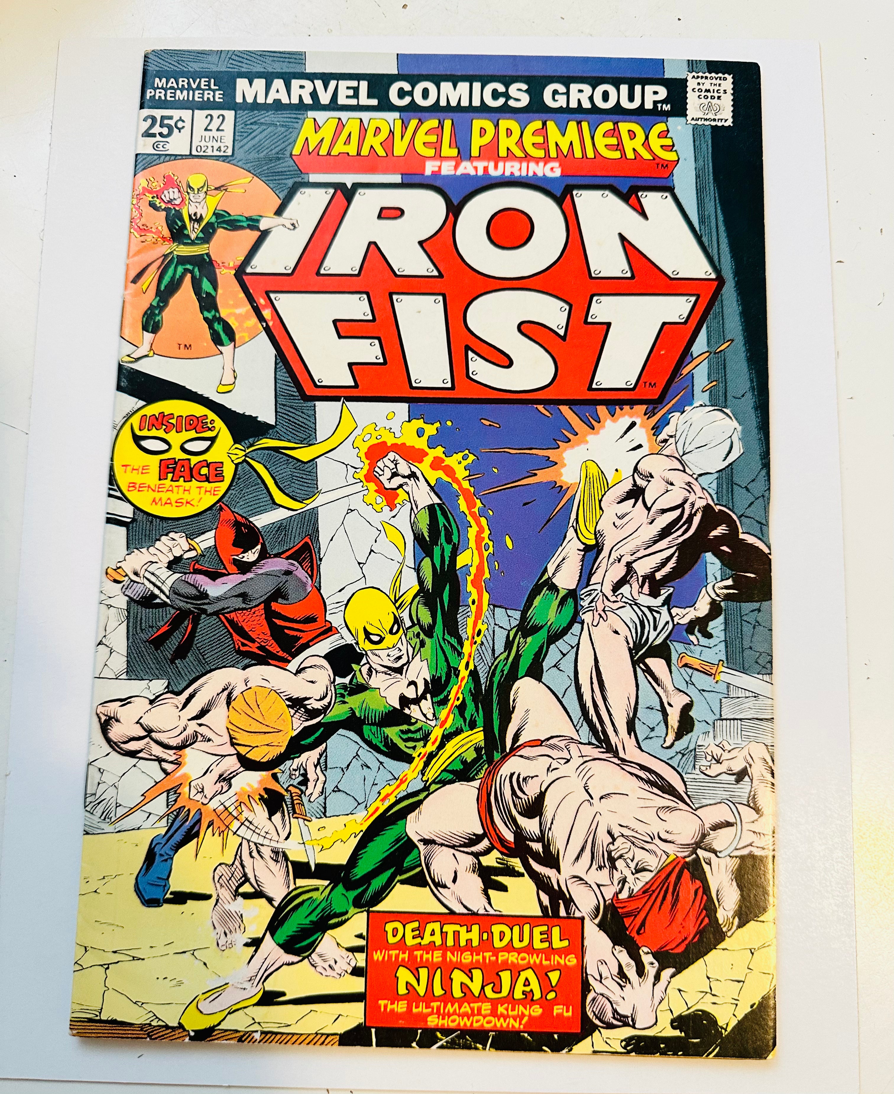 Marvel Premiere Iron Fist #22 VF condition comic