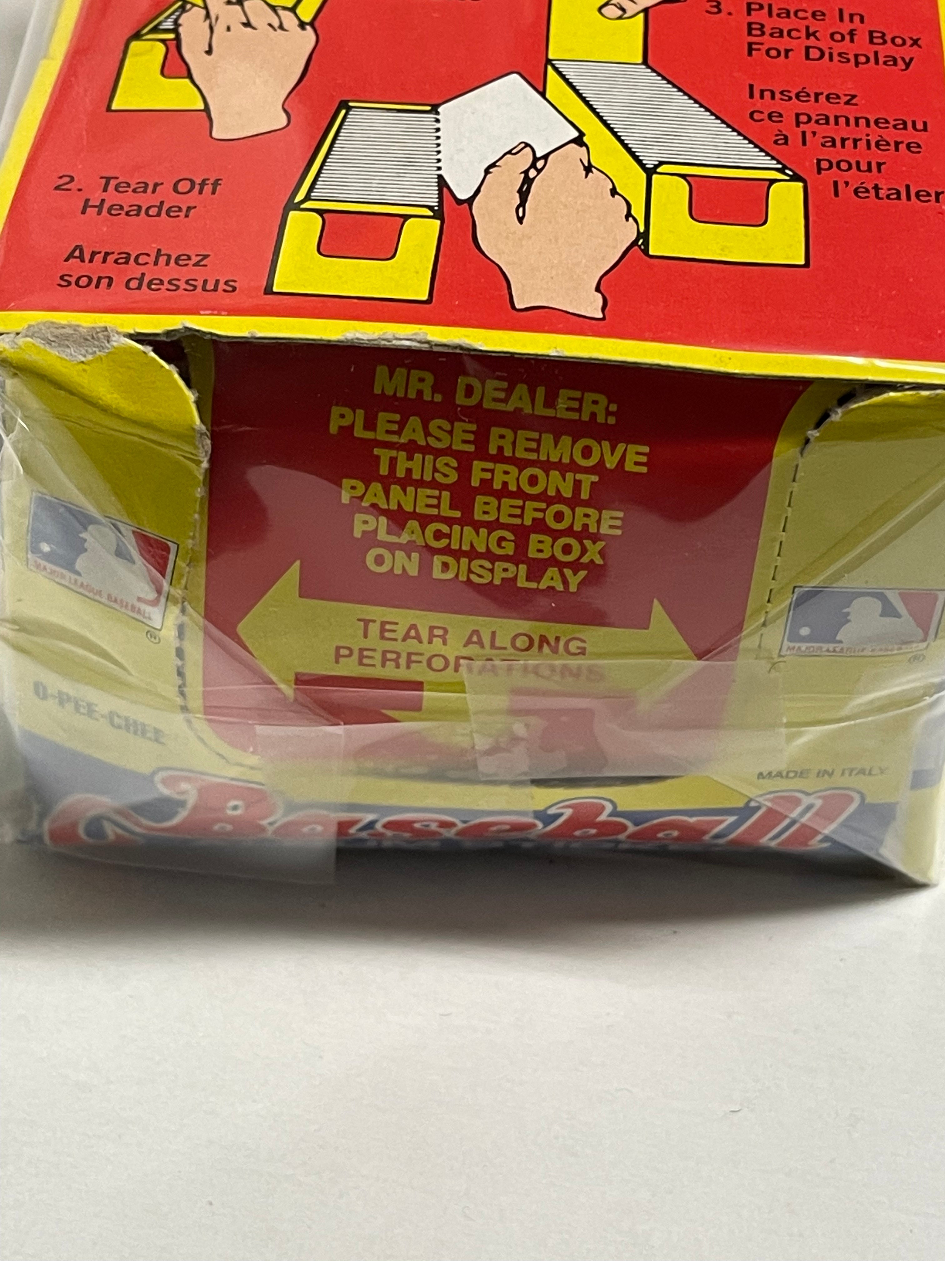 1983 Opc baseball rare 100 packs stickers box