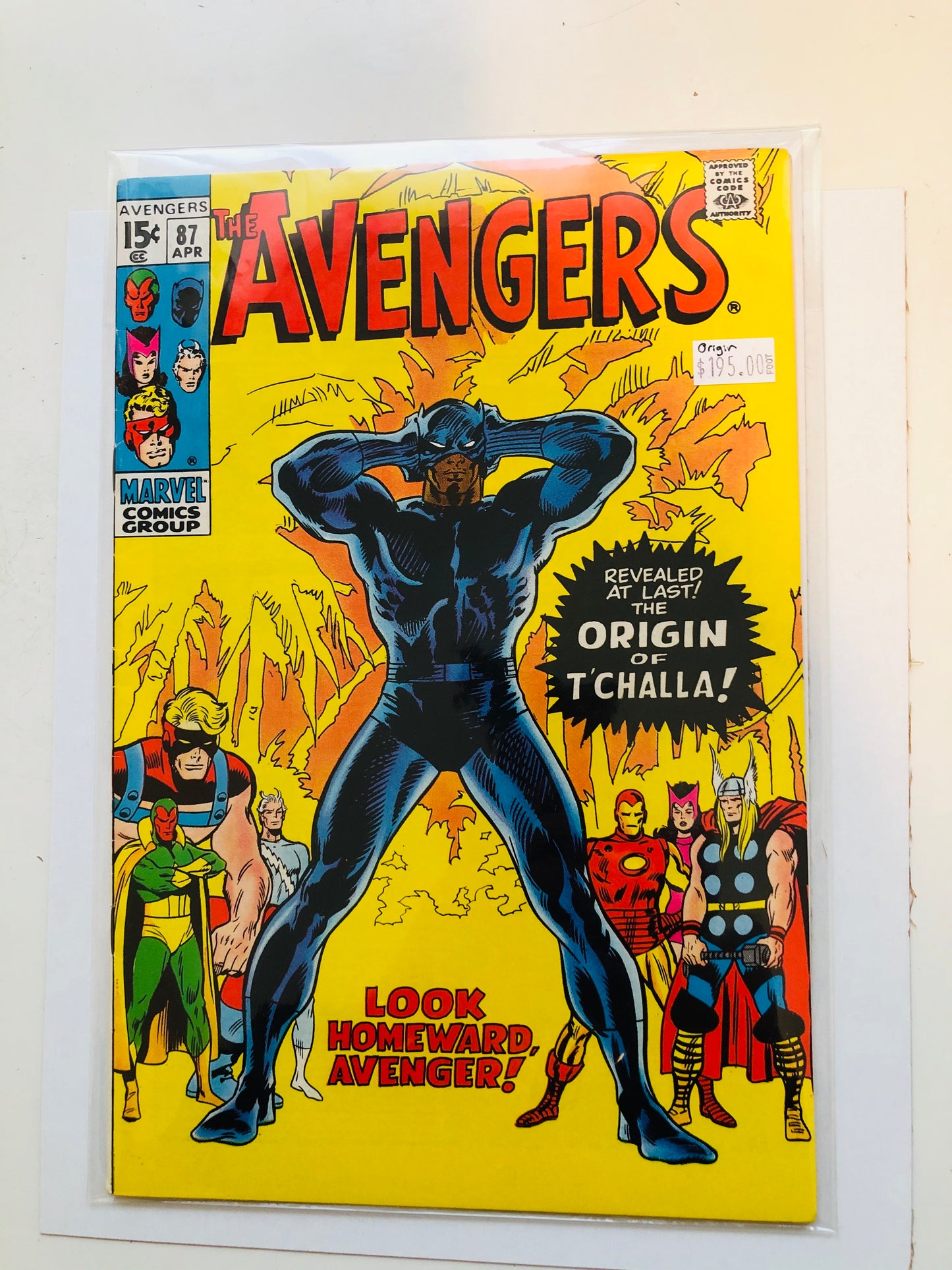 Avengers #87 Black Panther origin comic book 1971