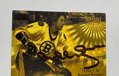 Bobby Orr autographed Jersey (Boston Bruins) signed on back
