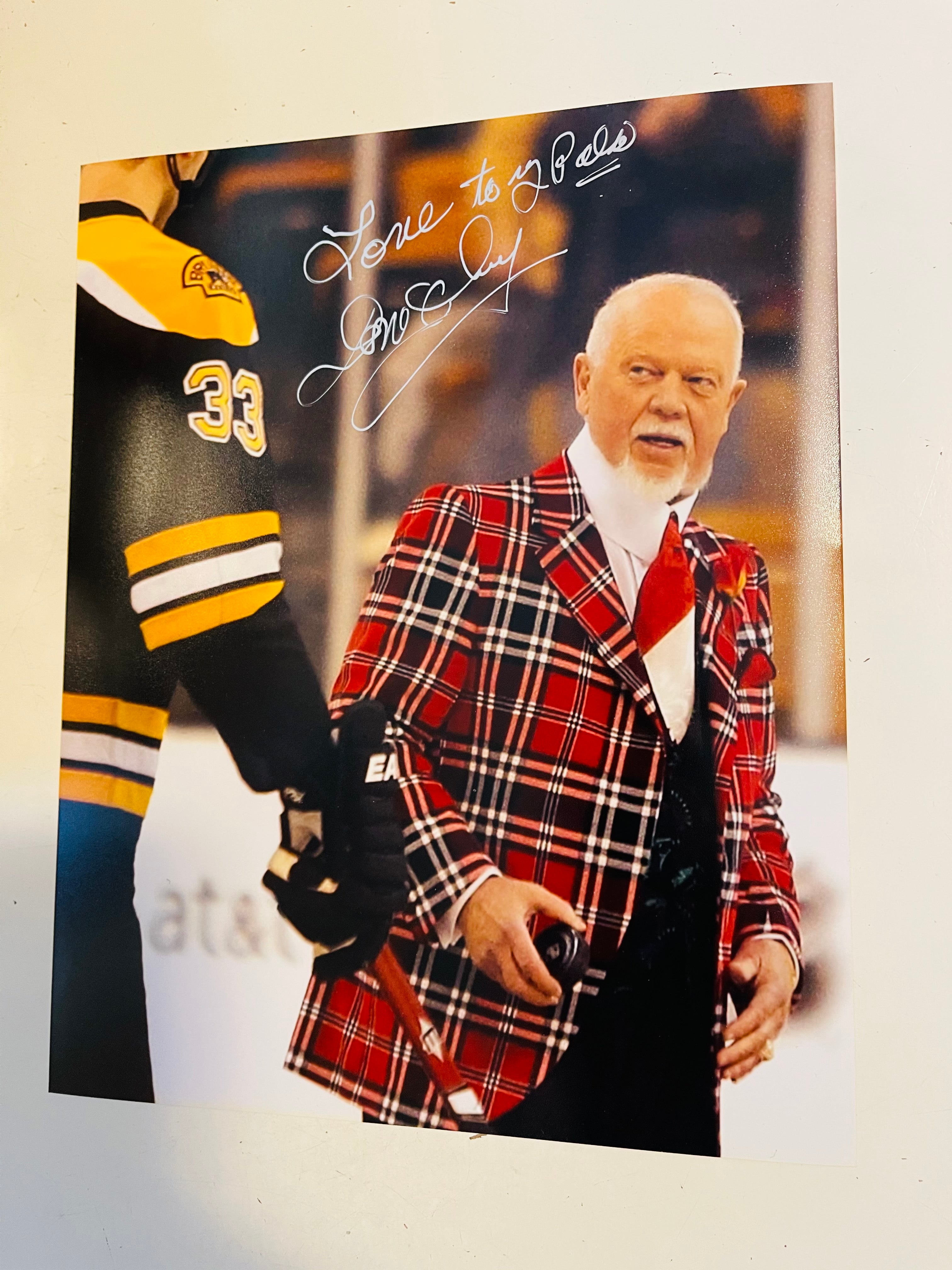 Don Cherry autograph 8x10 hockey signed photo with COA