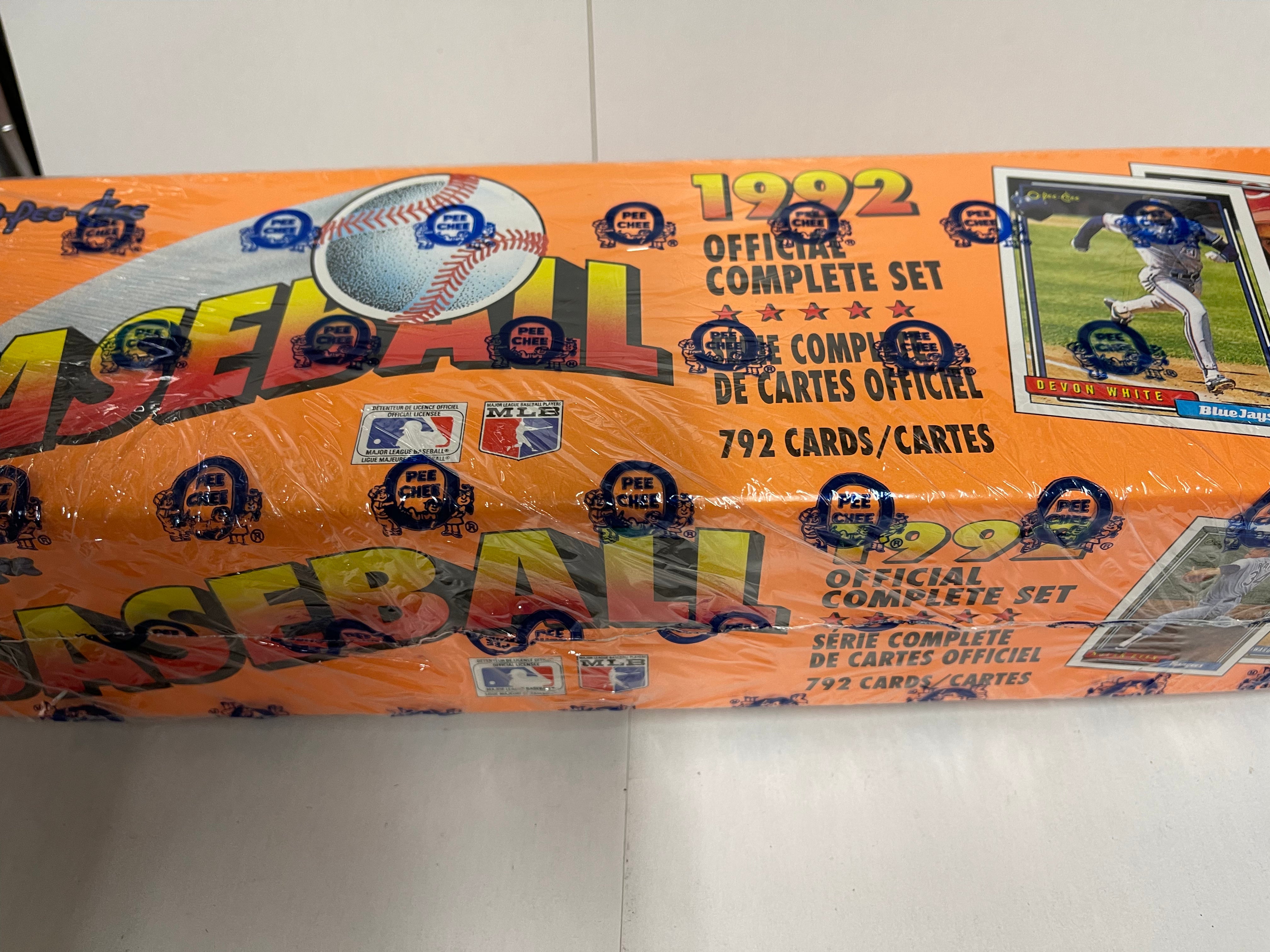 rare 1992 baseball cards 1992 Opc baseball rare Canadian version baseball cards factory sealed