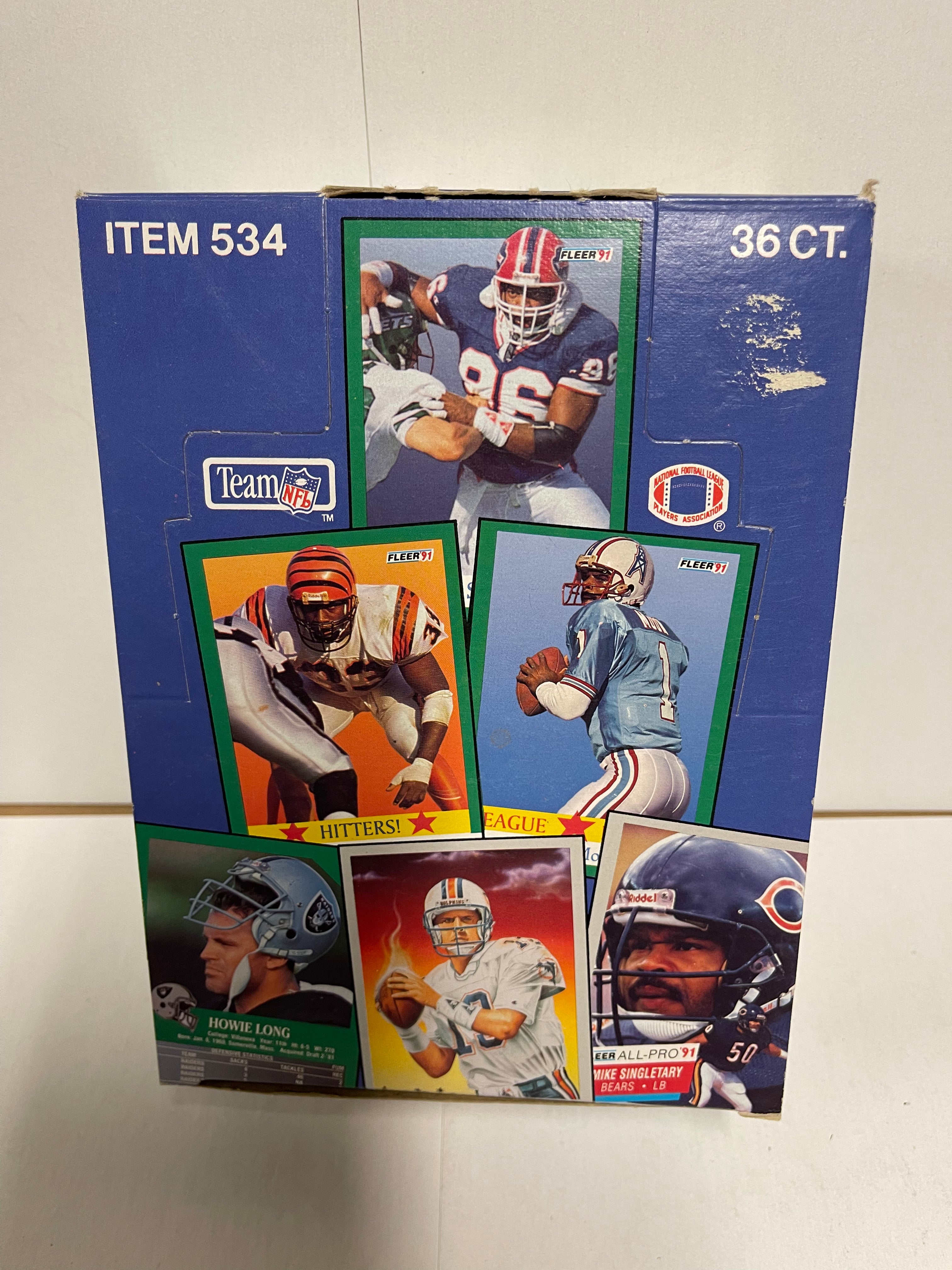 1991 Fleer Football cards 36 pack box