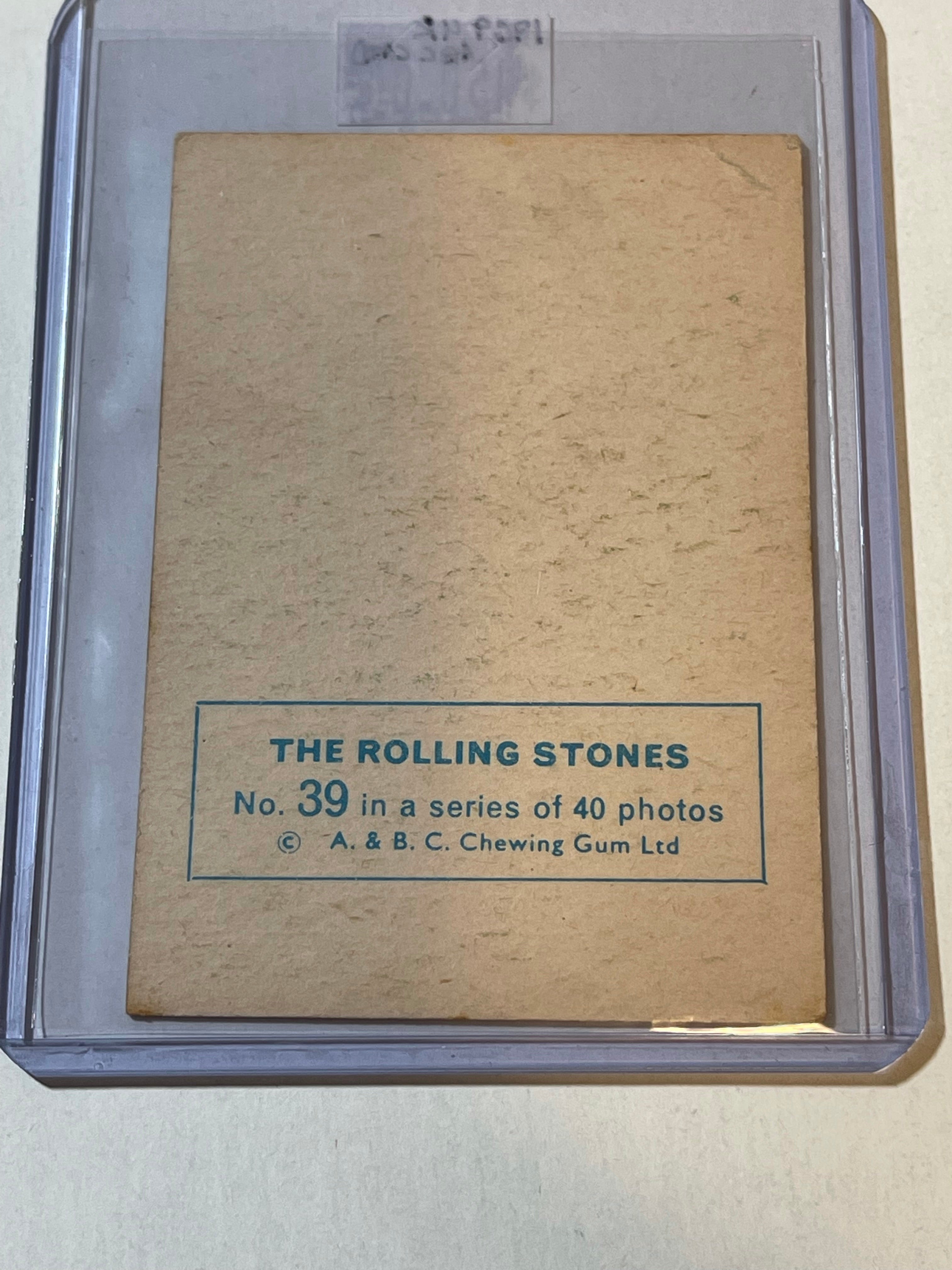 The Rolling Stones rare ABC UK card 1969