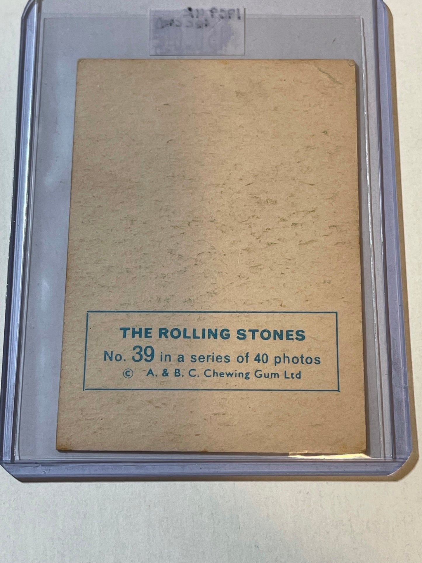 The Rolling Stones rare ABC UK card 1969