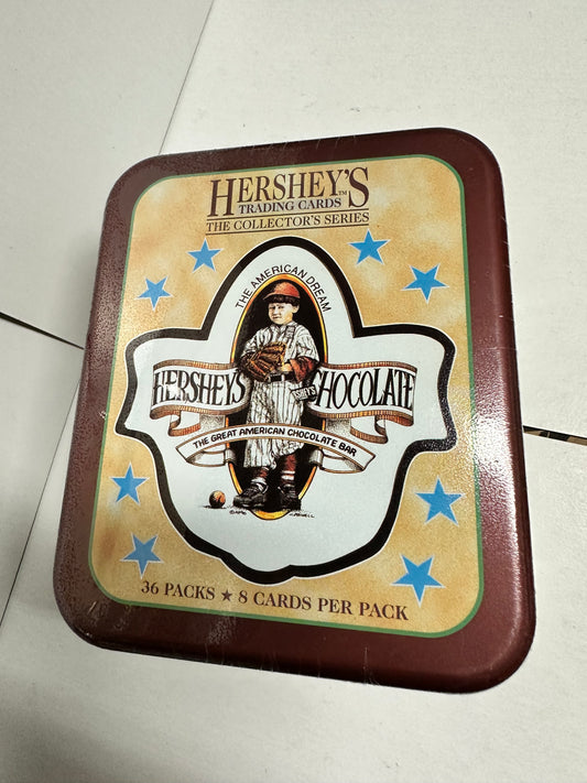 Hersheys chocolate cards 36 packs in factory sealed tin 1995