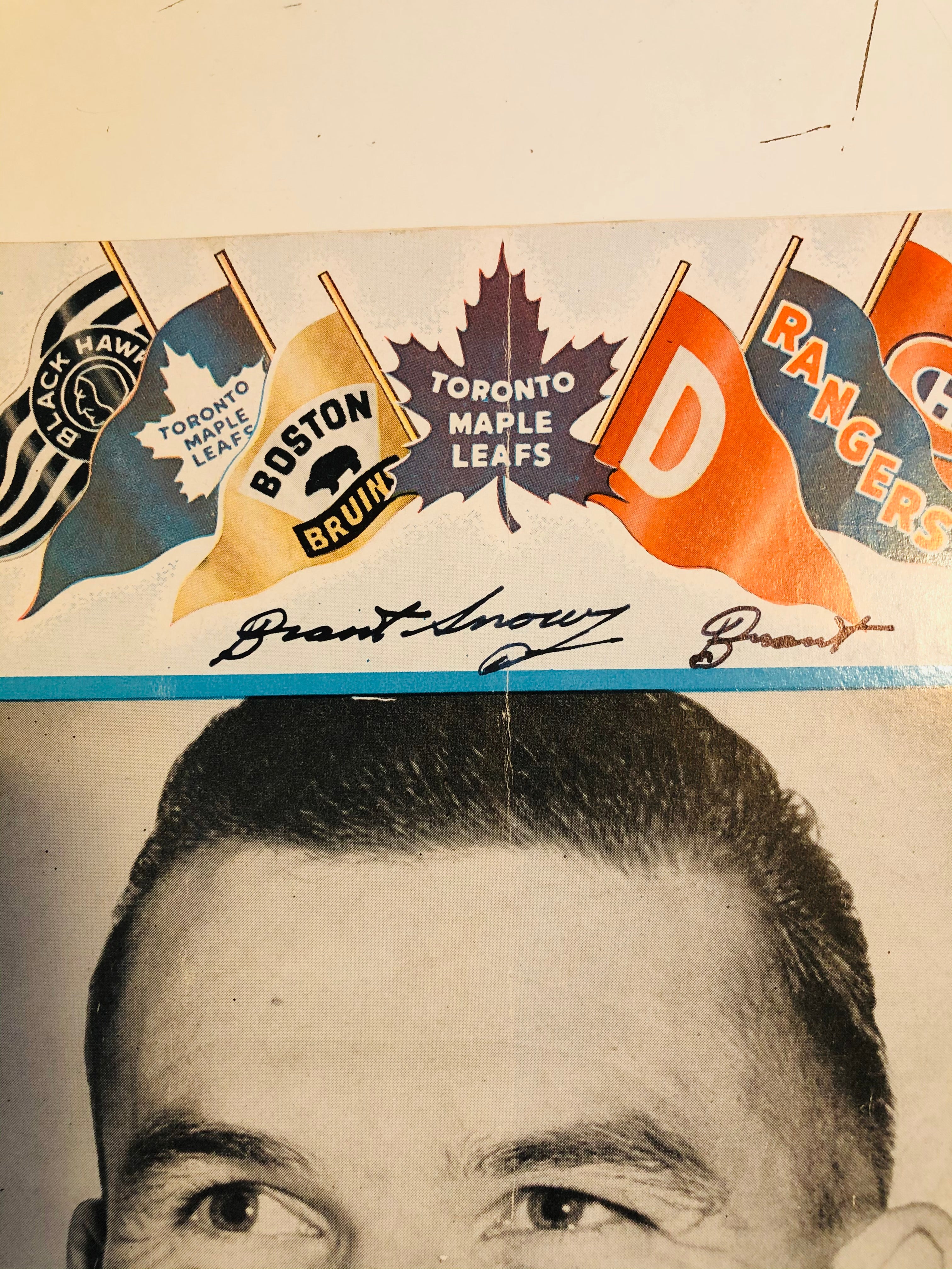Toronto Maple Leafs hockey game program,oct.27,1954