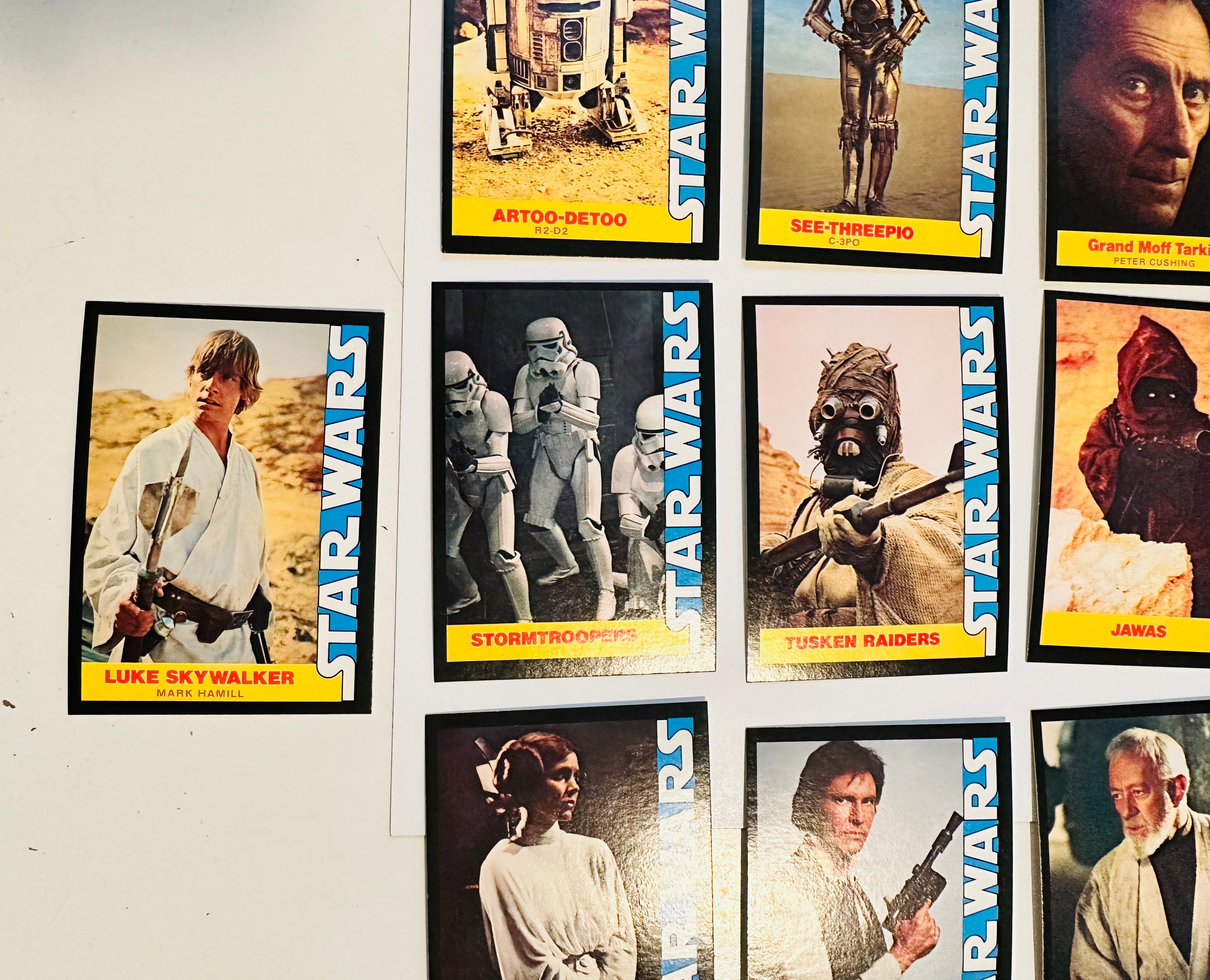 Star Wars Wonderbread rare high grade 16 cards set 1977