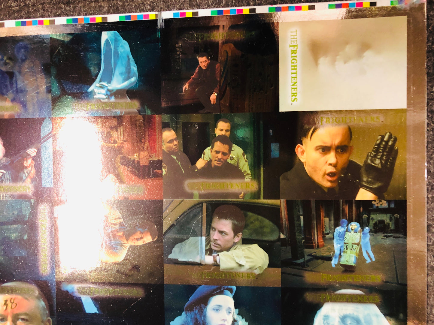 Frighteners movie foil cards numbered uncut sheet 1990s