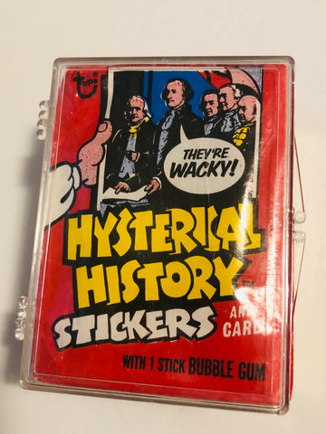Hysterical Histories Topps cards set with wrapper 1975