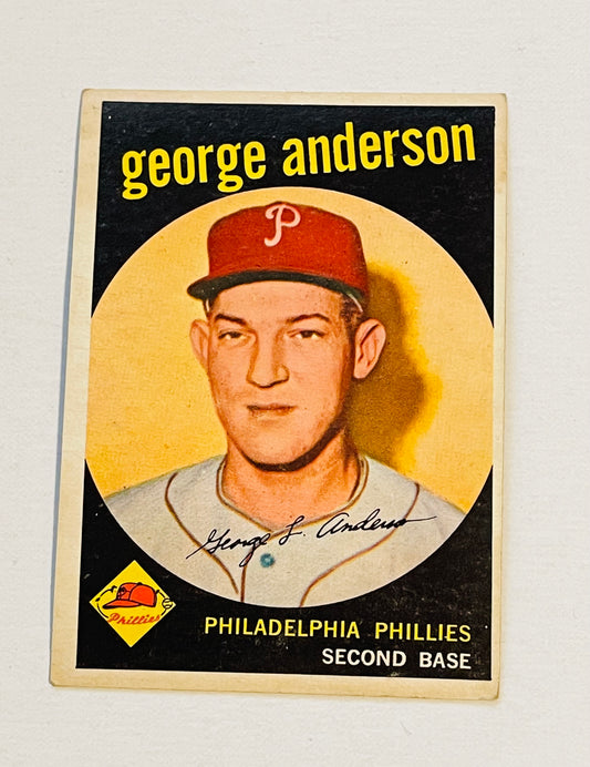 Sparky Anderson rare Topps ex condition rookie baseball card 1959