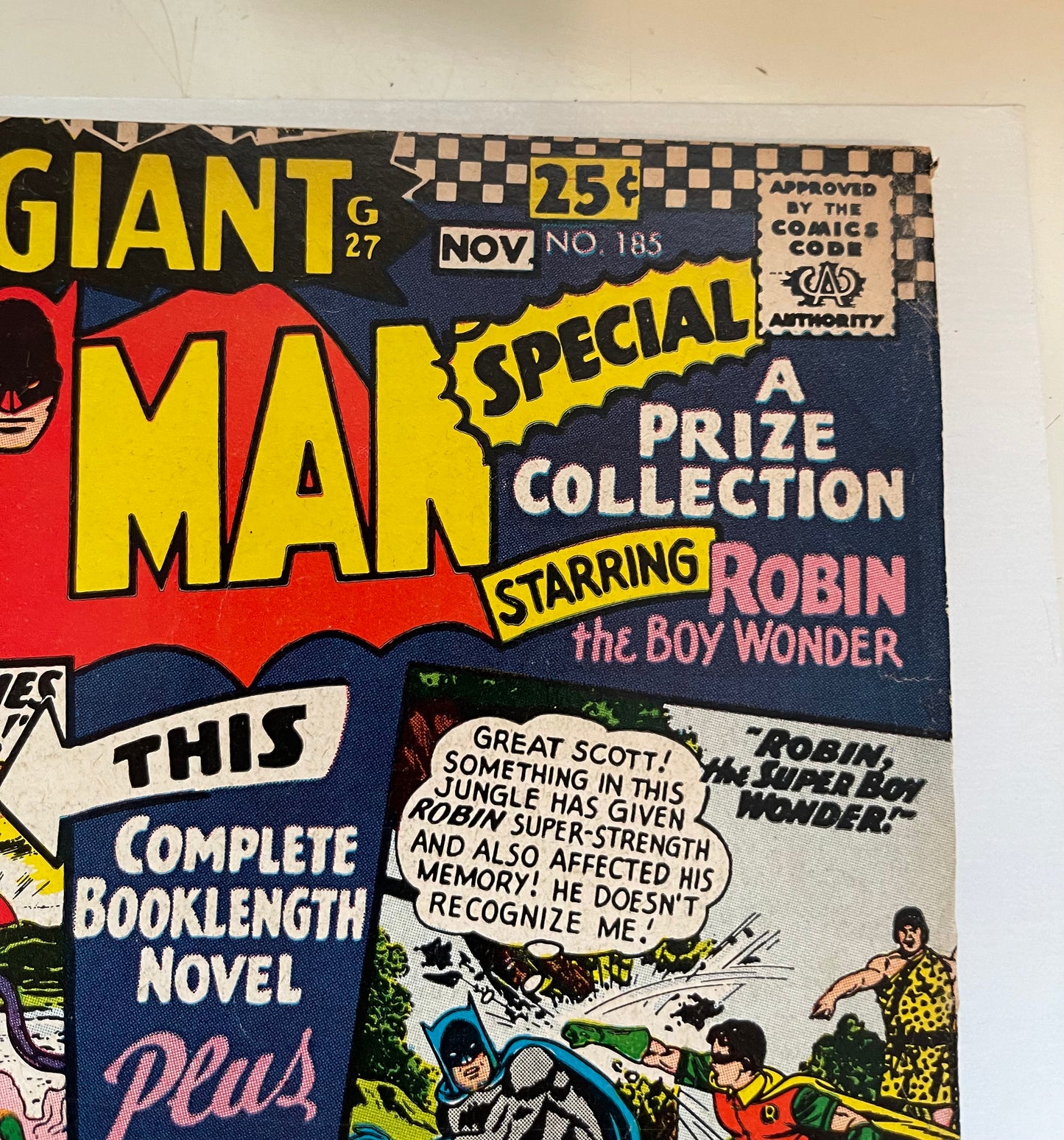 Batman #185 giant size vg comic 1966