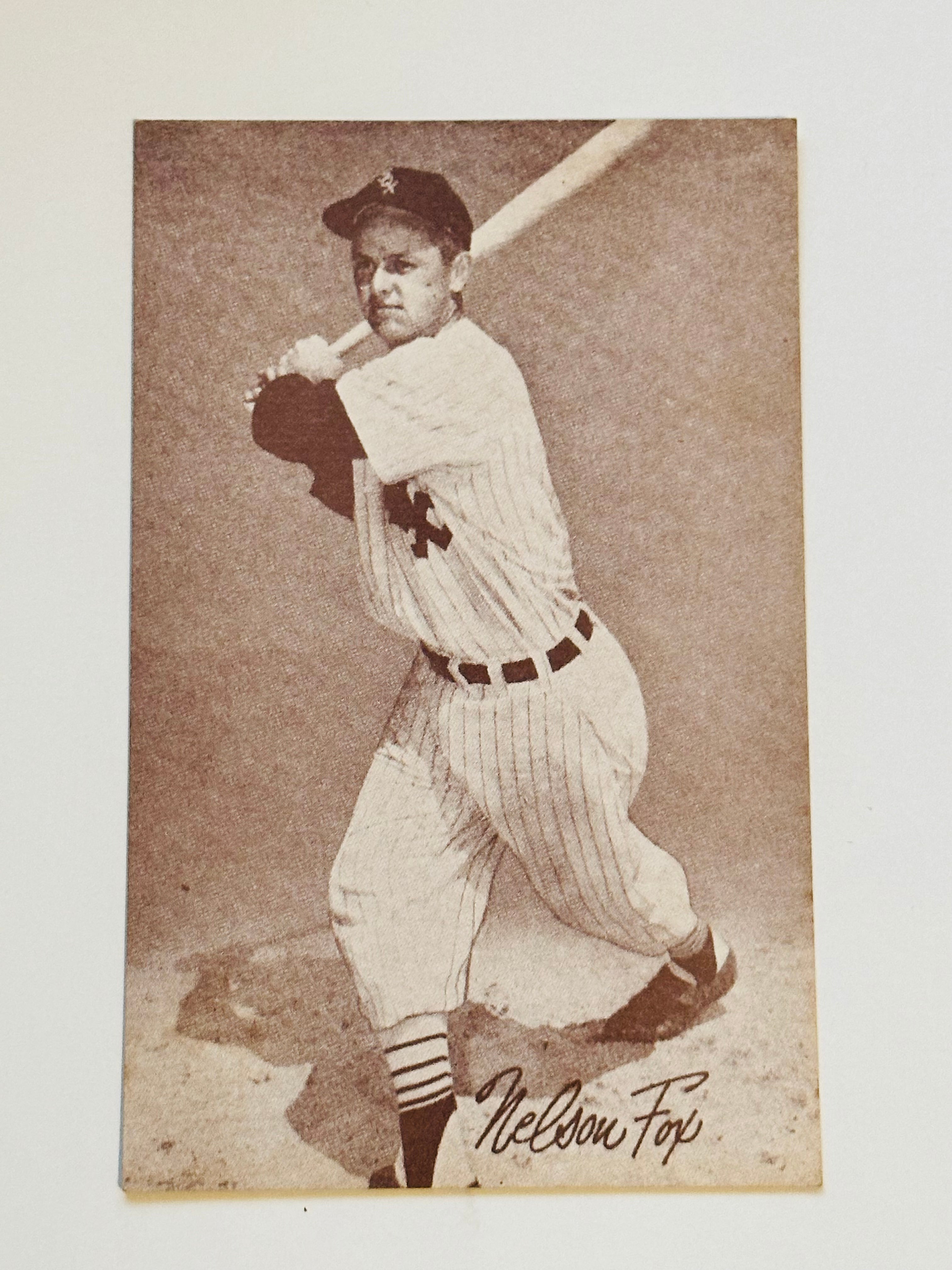 Nellie Fox rare baseball Exhibit card 1947-1966