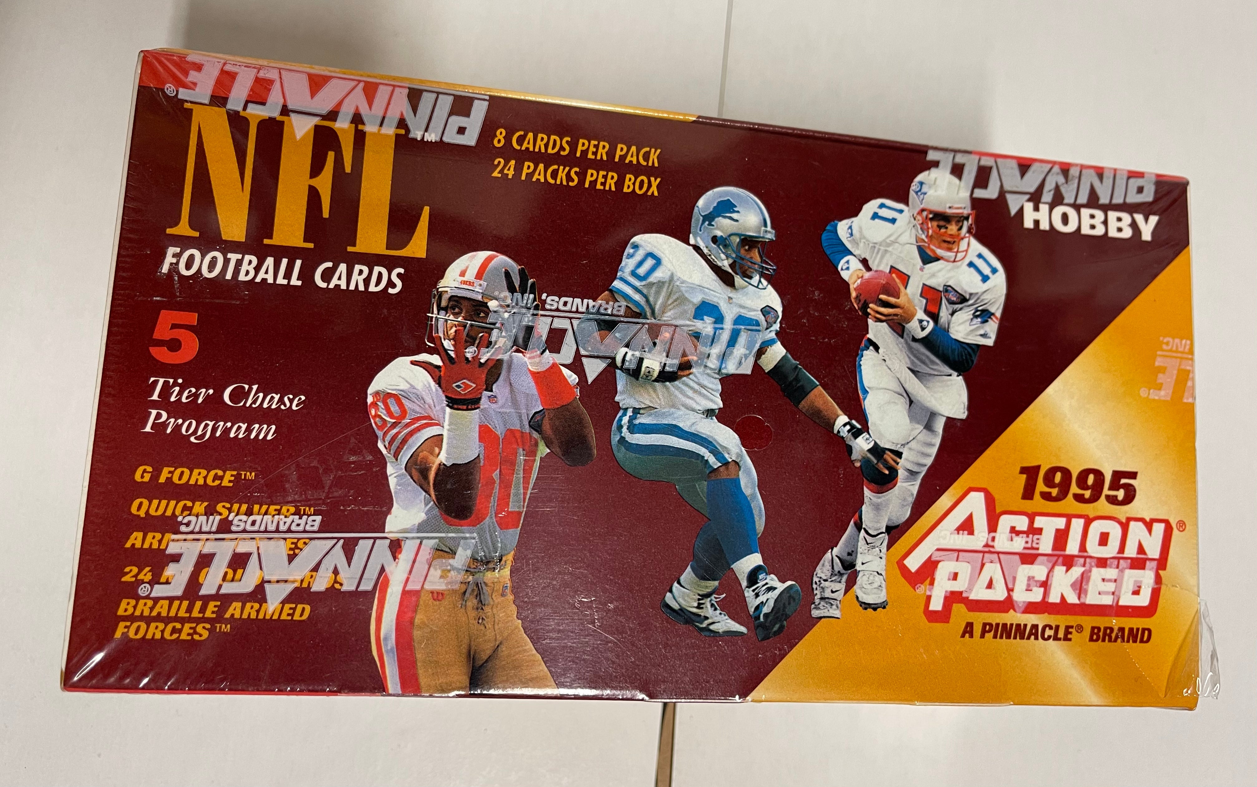 Action Packed football cards rare factory sealed box 1995