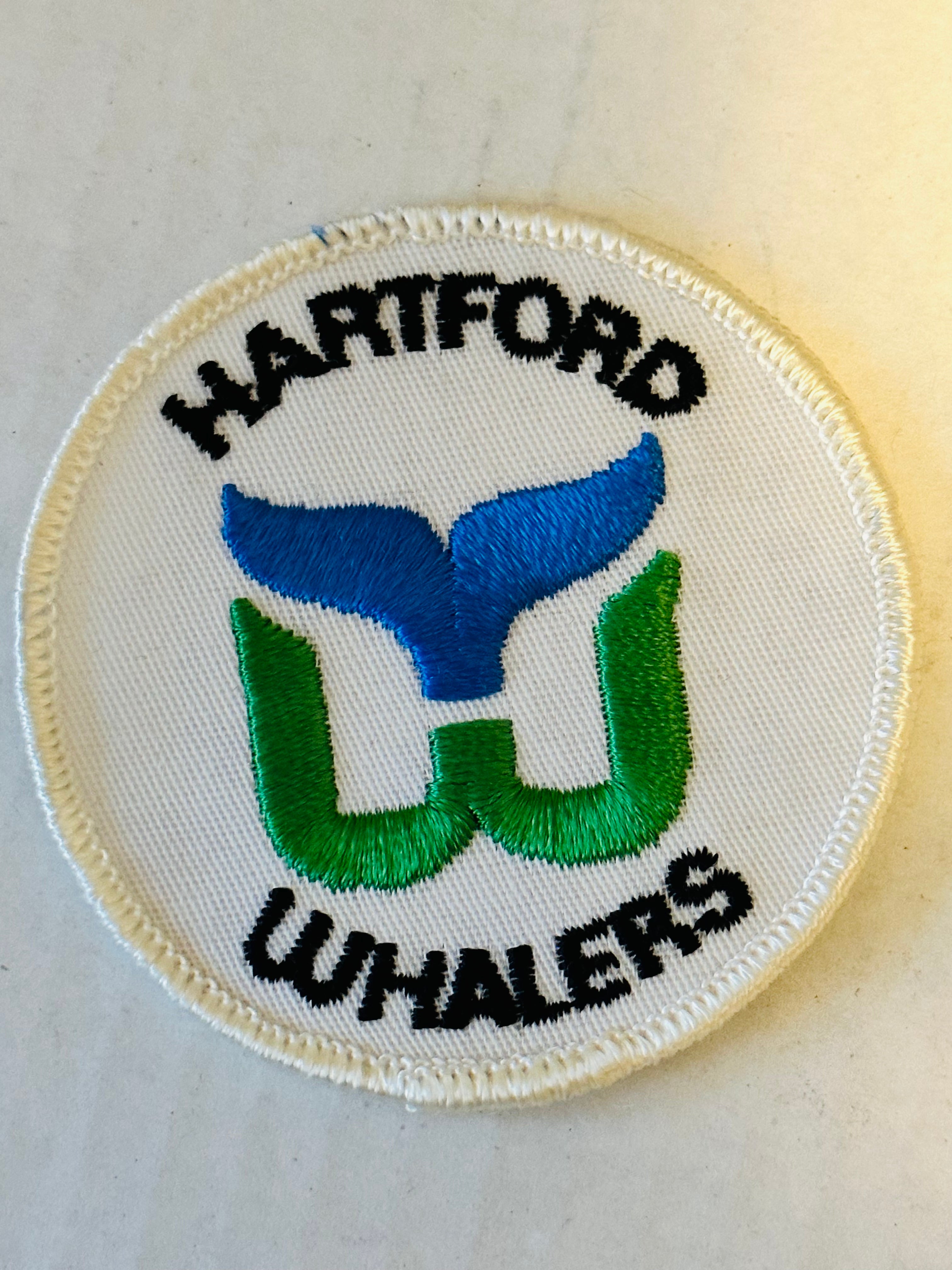 Hartford Whalers original 3x3 hockey patch 1970s