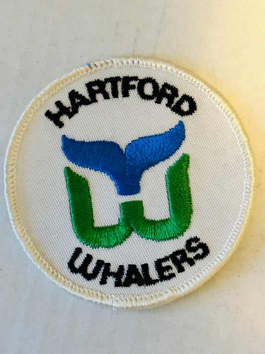 Hartford Whalers original 3x3 hockey patch 1970s