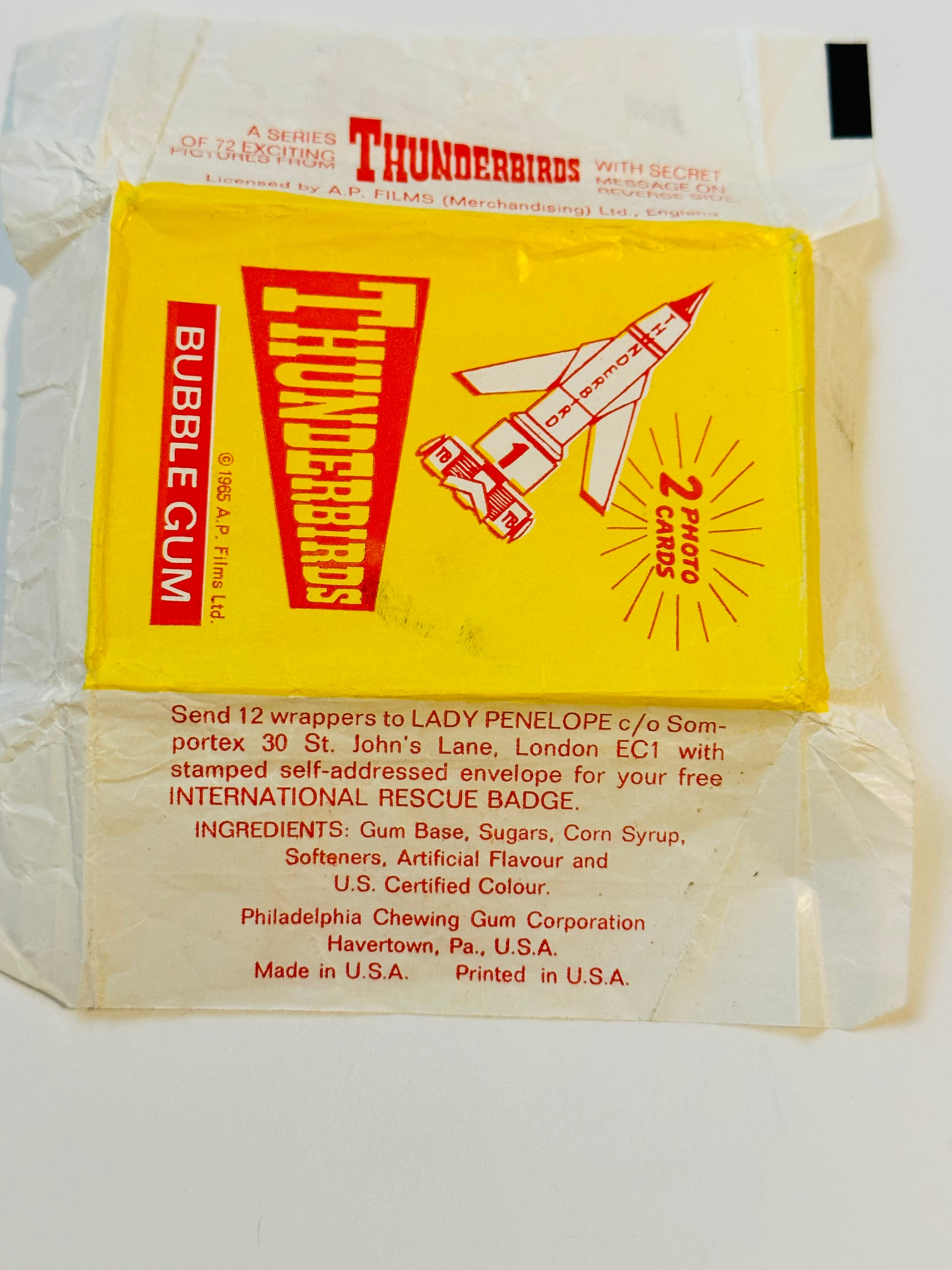 Thunderbirds TV show rare wrapper 1965