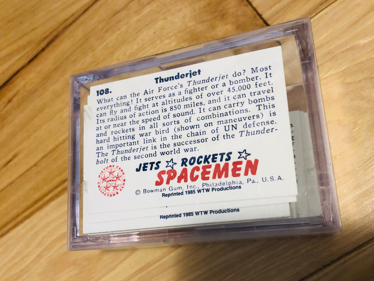 1985 Jets Rockets and Spacemen reprint cards set