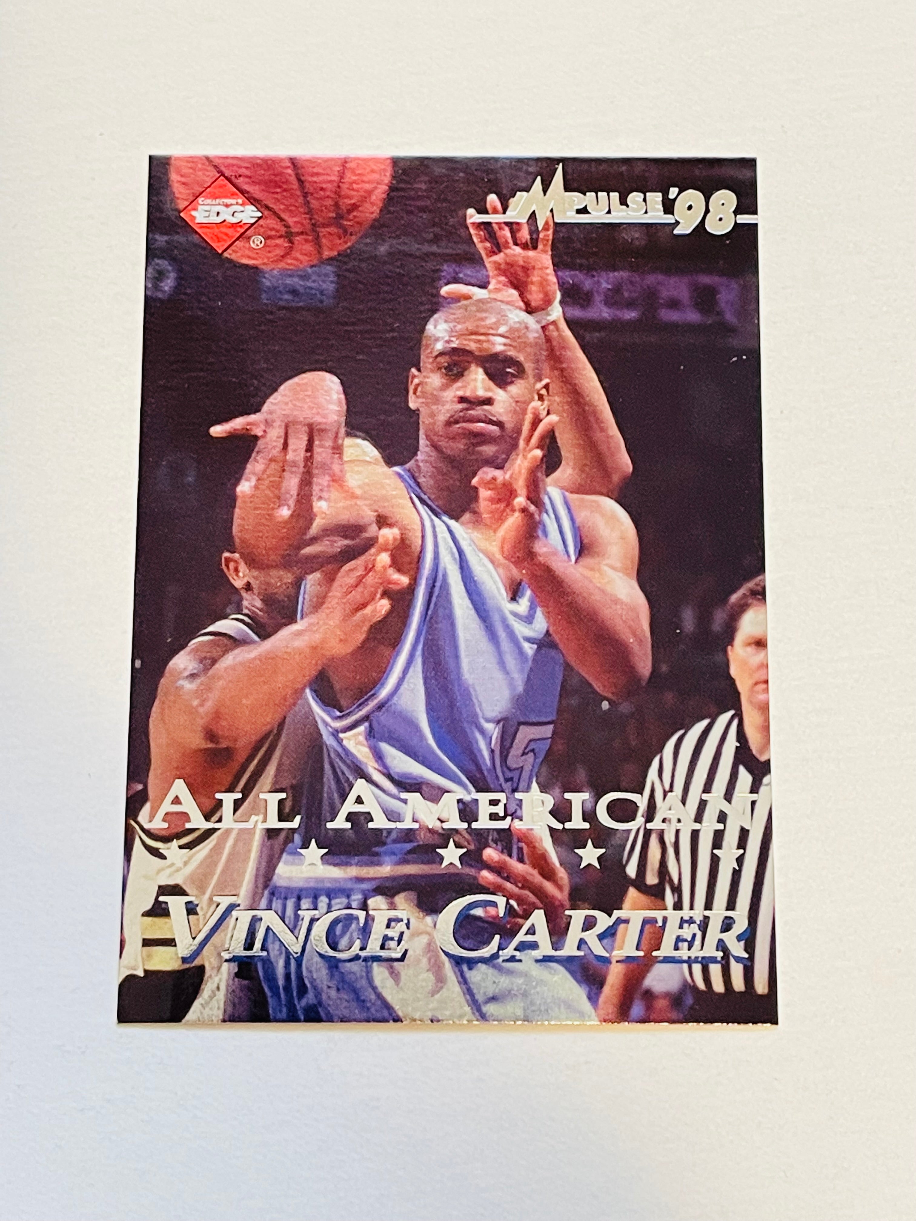 Vince Carter Toronto Raptors basketball rookie card 1998