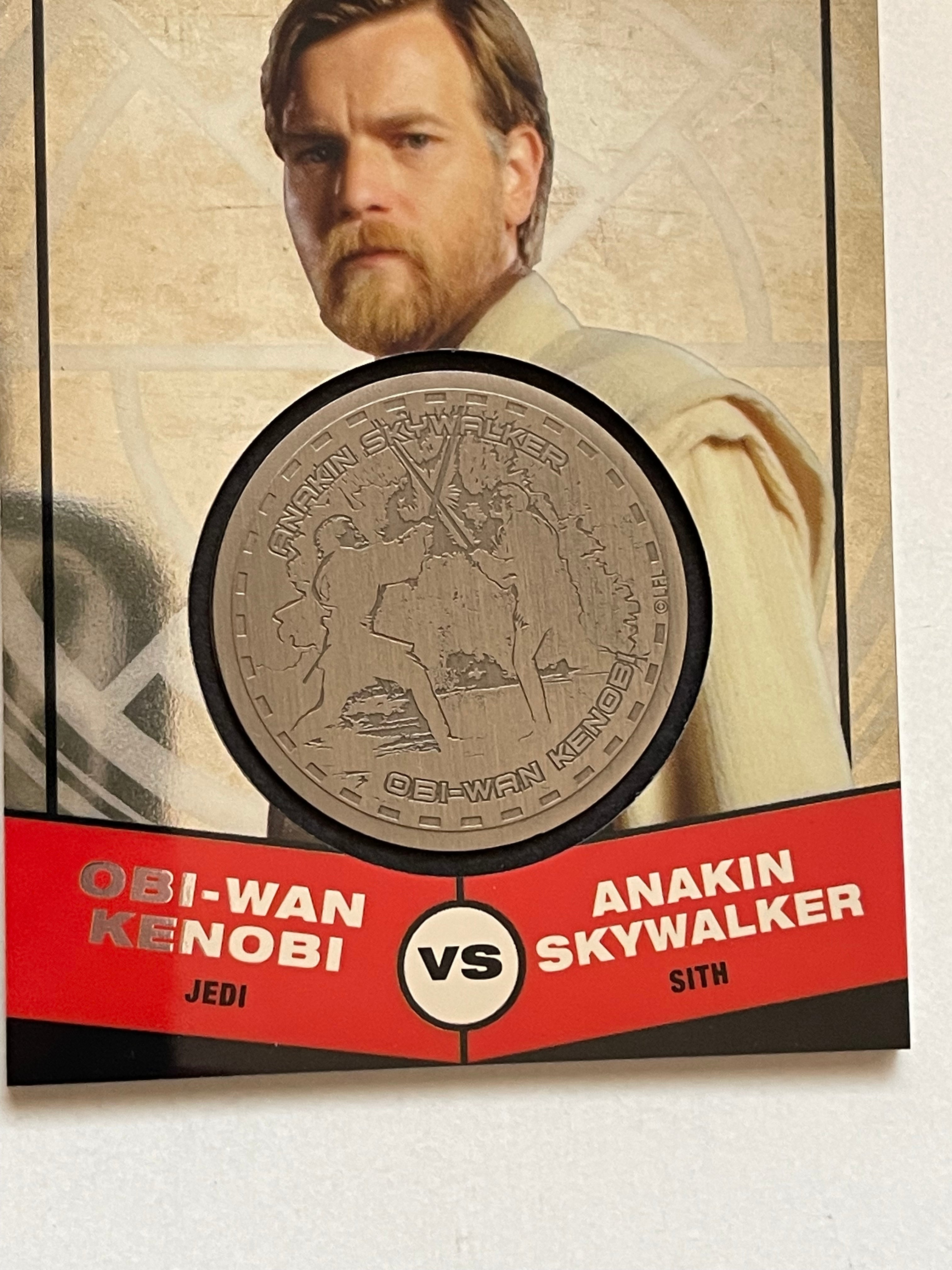 Star Wars Obi-wan vs Anakin rare numbered medallion insert card
