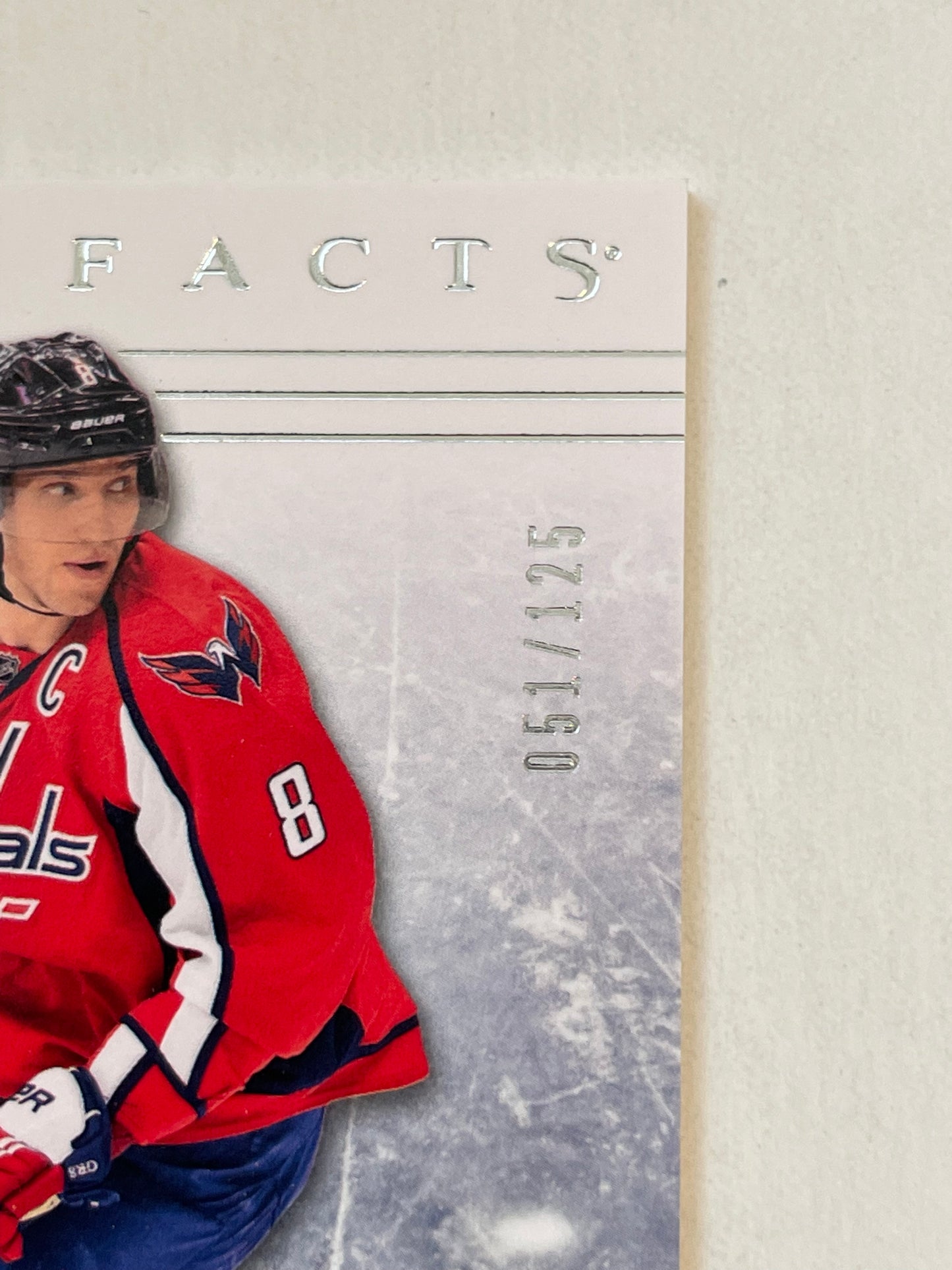 Alexander Ovechkin double memorabilia hockey insert card