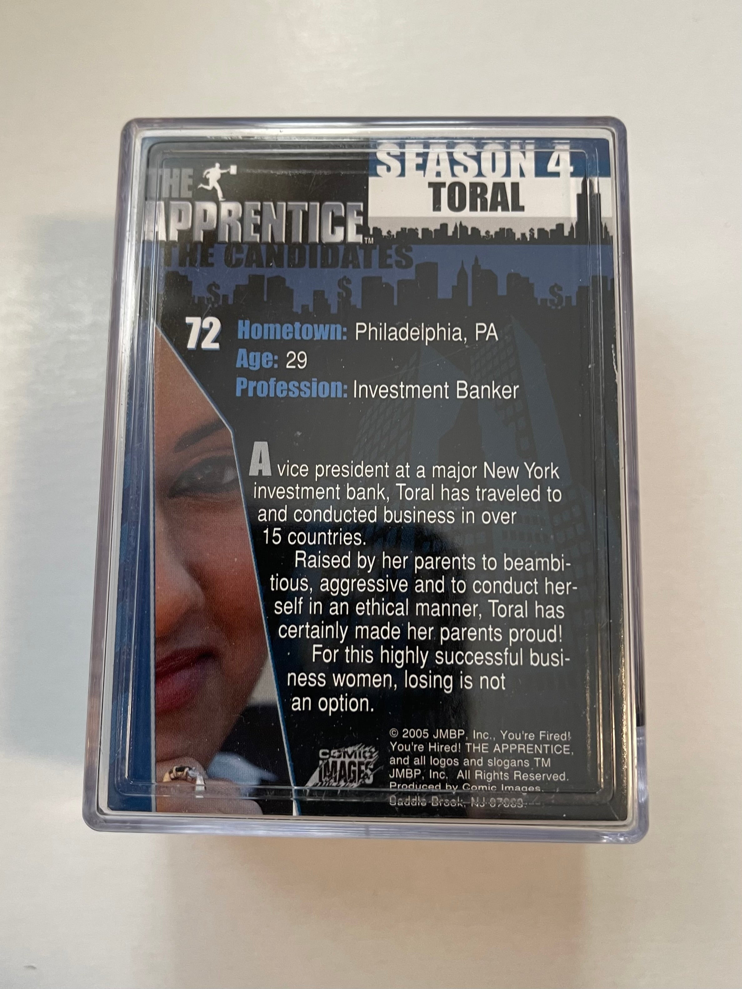 The Apprentice with Donald Trump cards set with wrapper