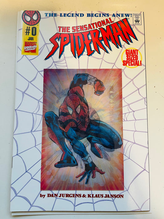 Spider-Man sensational giant size 0 hologram cover comic 1996