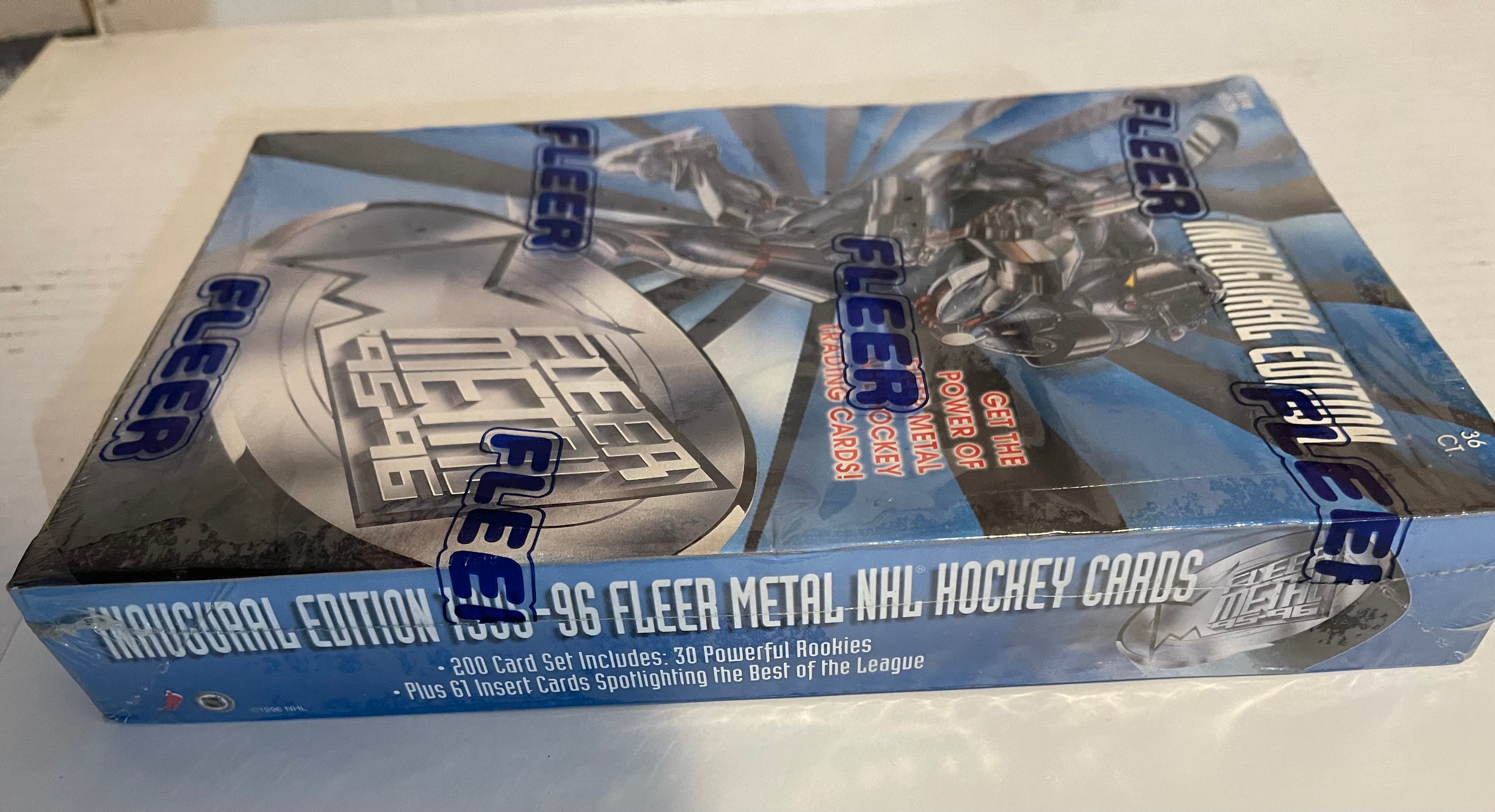Fleer Metal hockey cards 36 packs rare factory sealed box 1995-96