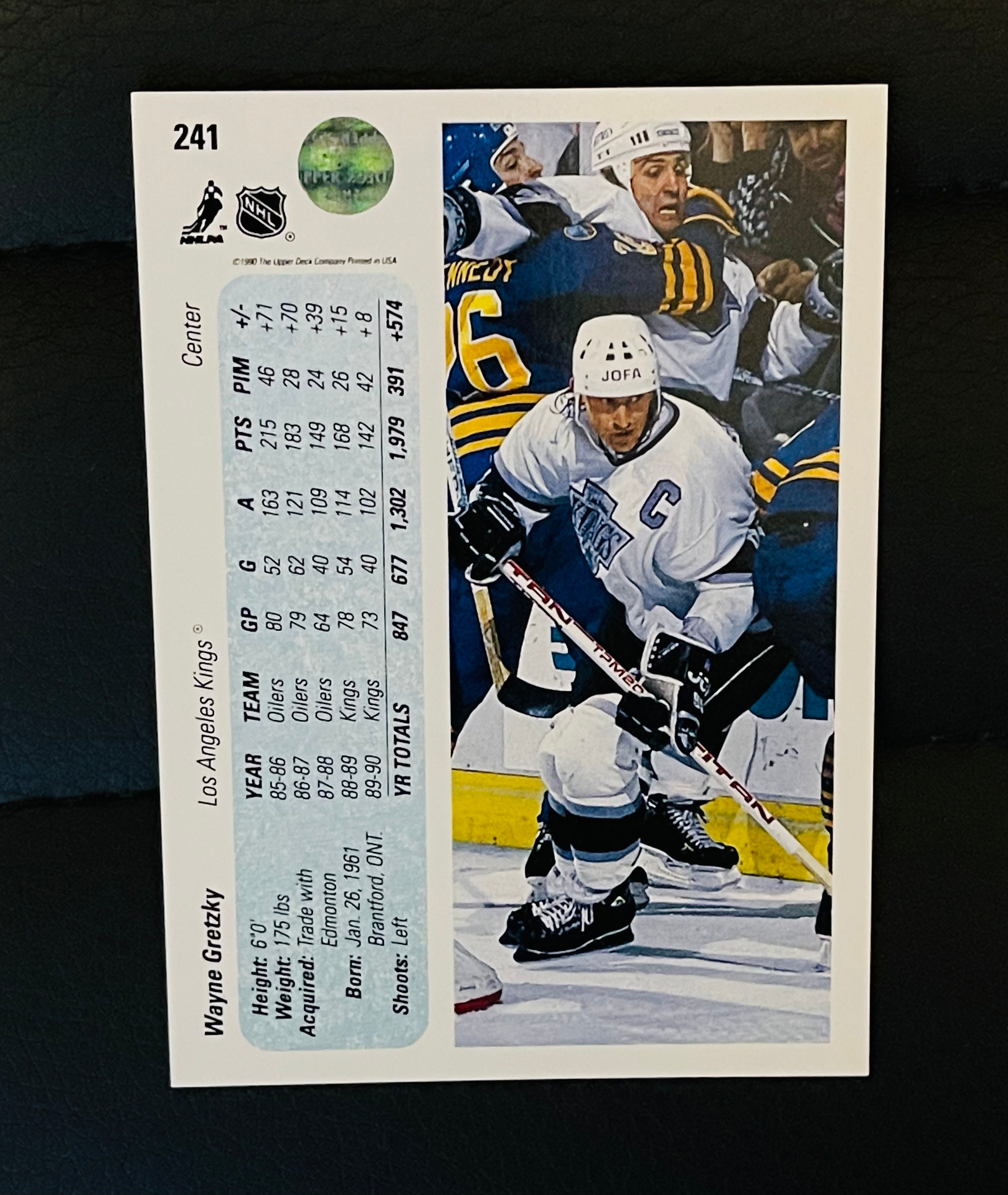 Wayne Gretzky/Patrick Roy two rare Upperdeck promo cards 1990 Wayne Gretzky/Patrick Roy two rare Upperdeck promo cards 1990
