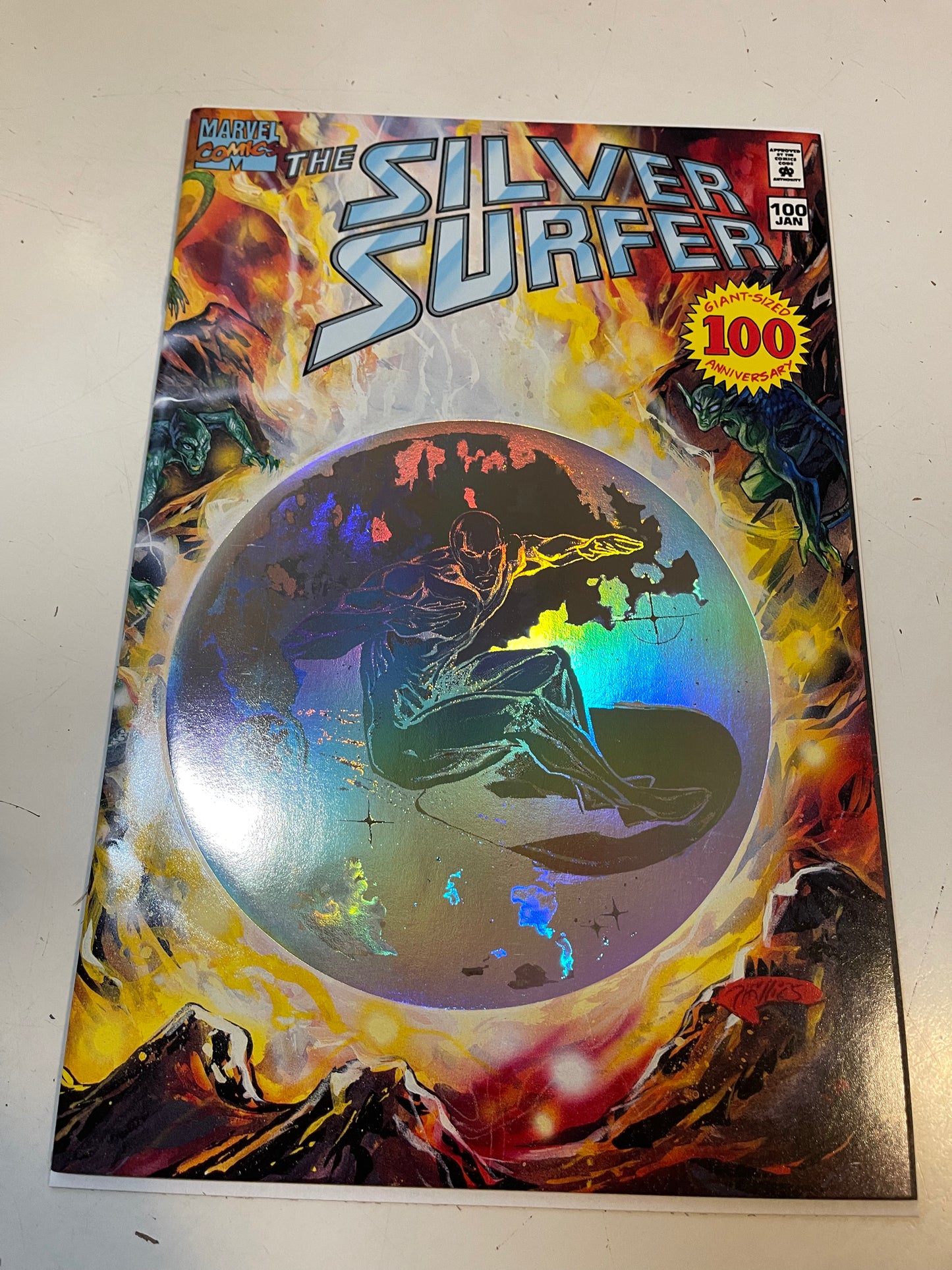 Silver Surfer #100 Hologram cover high grade comic book