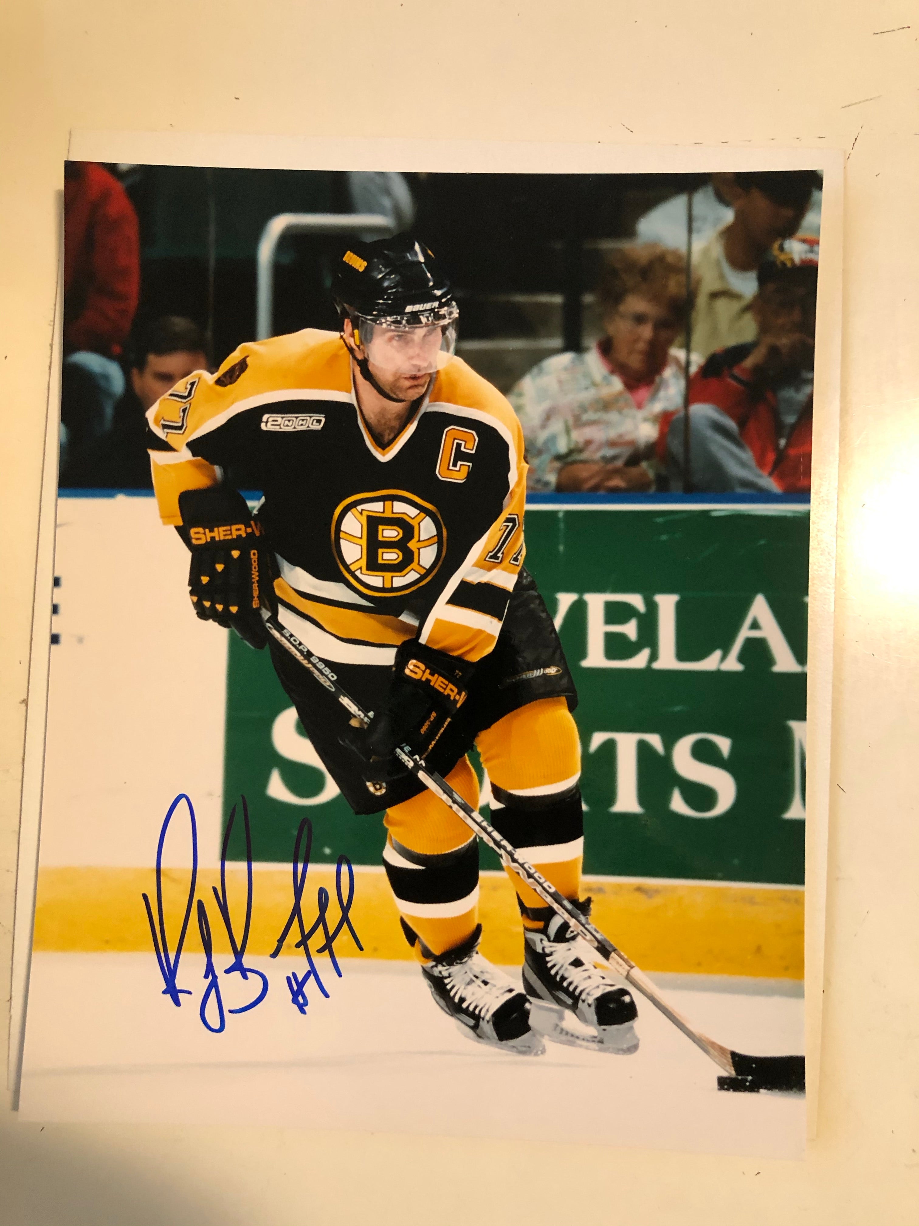 Ray Bourque hockey autograph 8x10 photo with COA