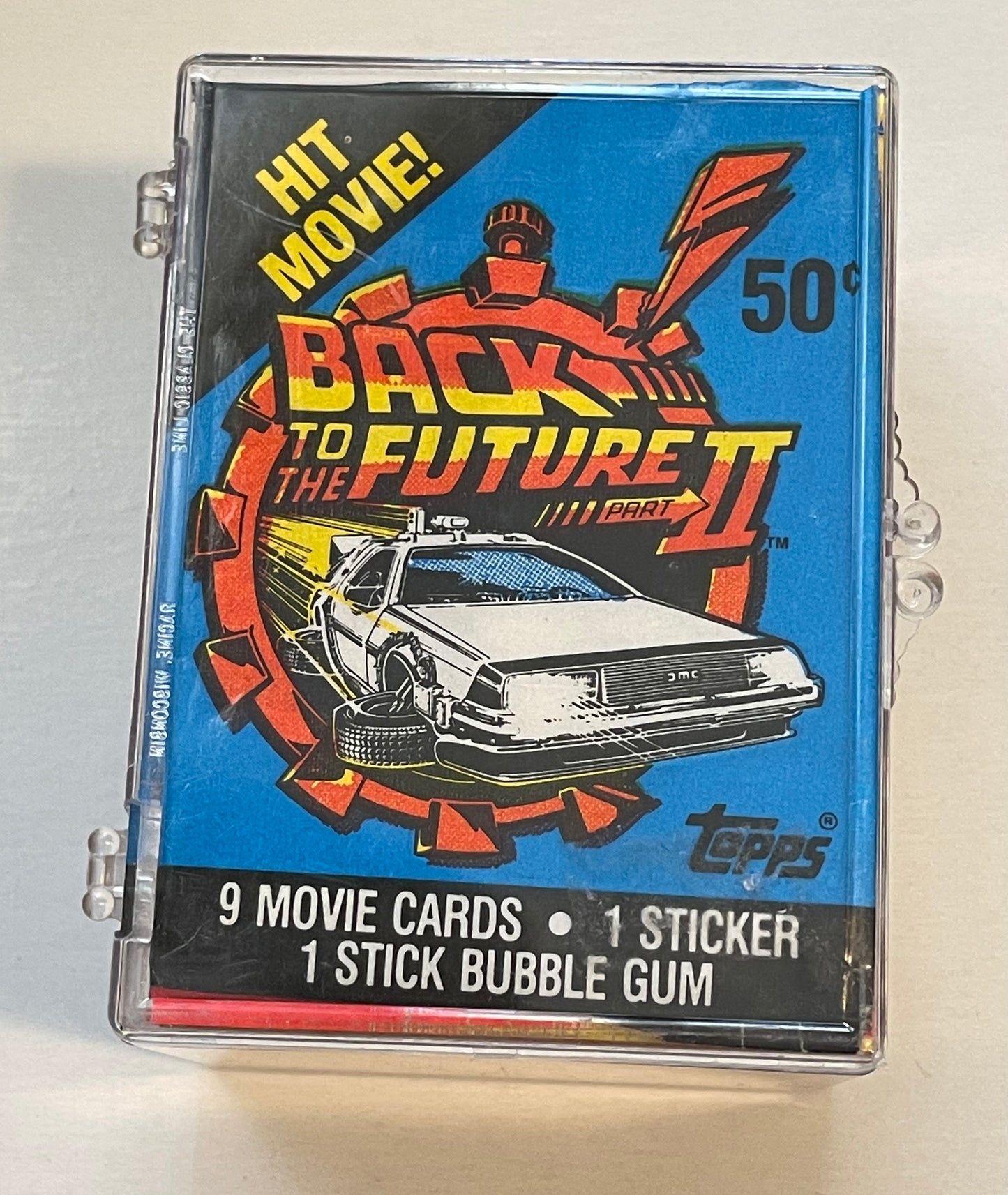 Back to the Future movie cards and stickers set 1989