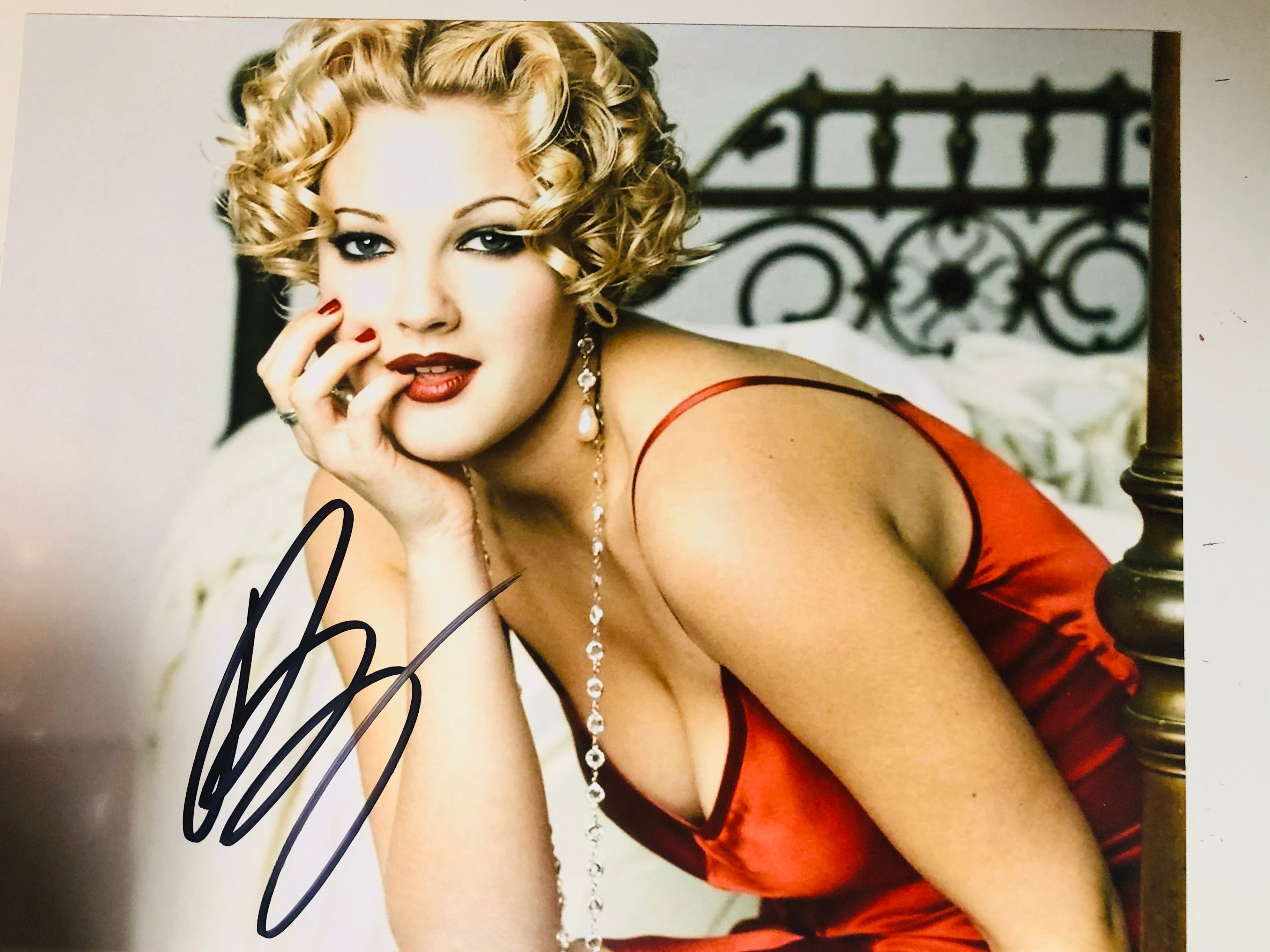 Drew Barrymore signed photo with COA